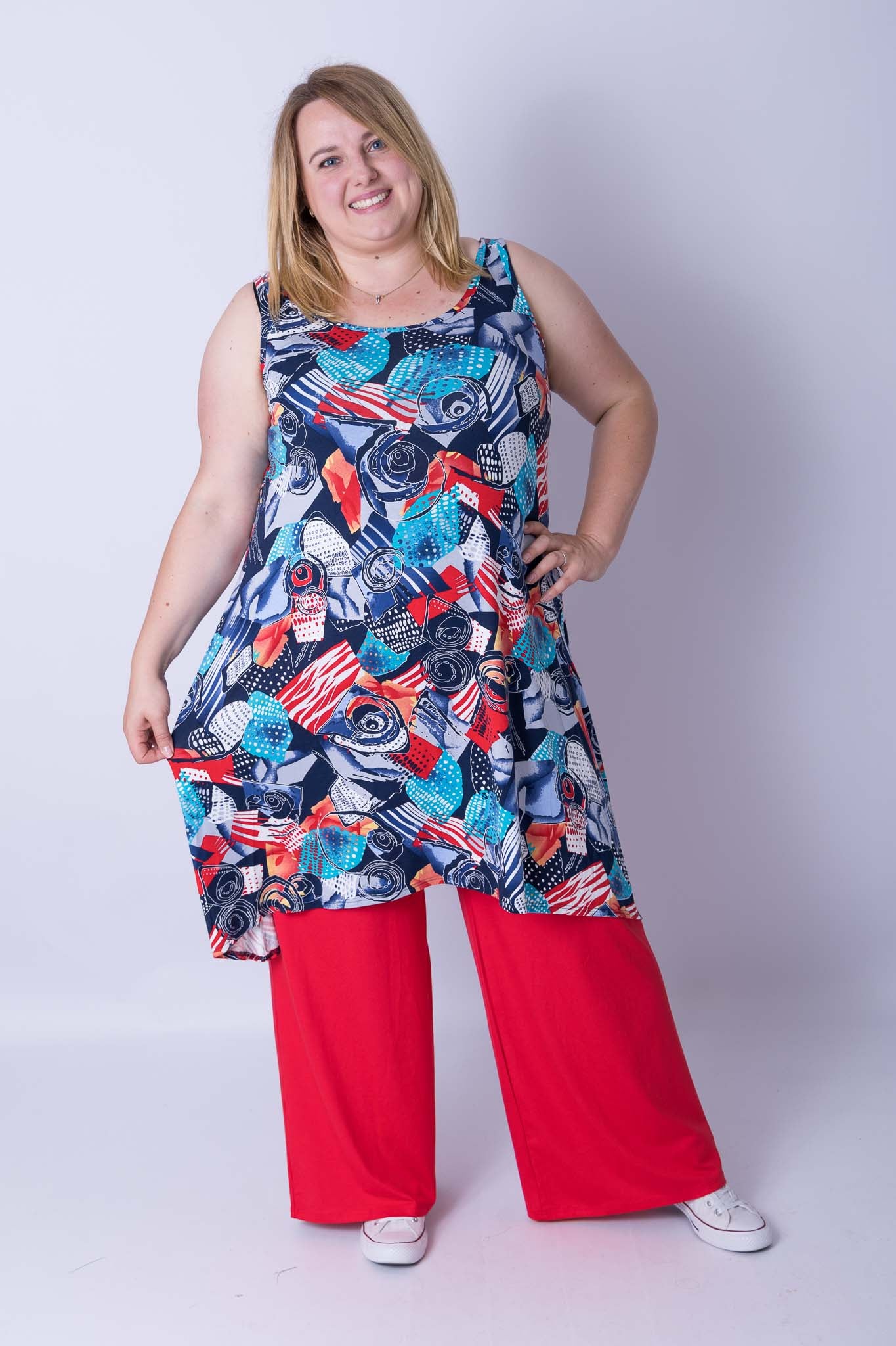 Wijde broek Judith viscose maat 52/56