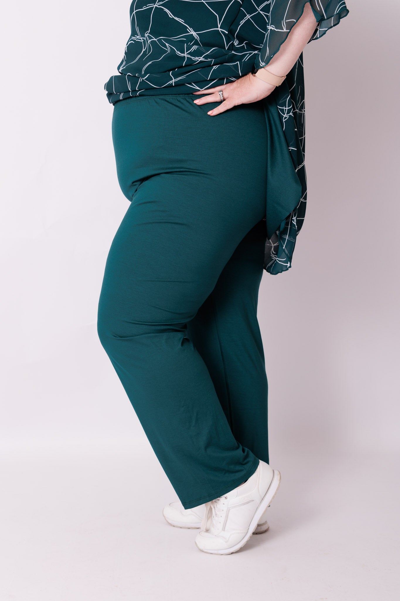 Klassieke broek rechte pijpen viscose | binnenbeenlengte 70-75cm