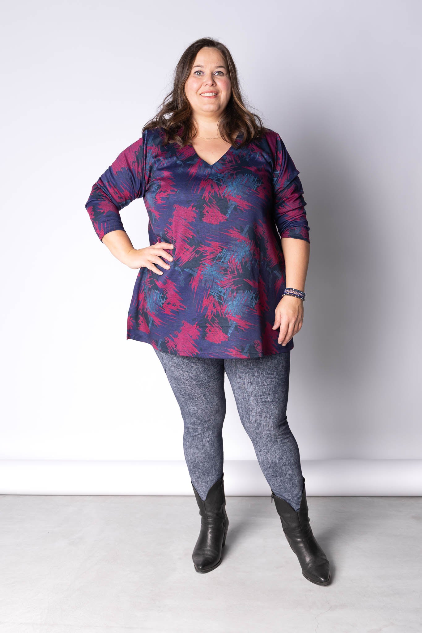 Top Erna | Midnight Brush | Modal | 80cm