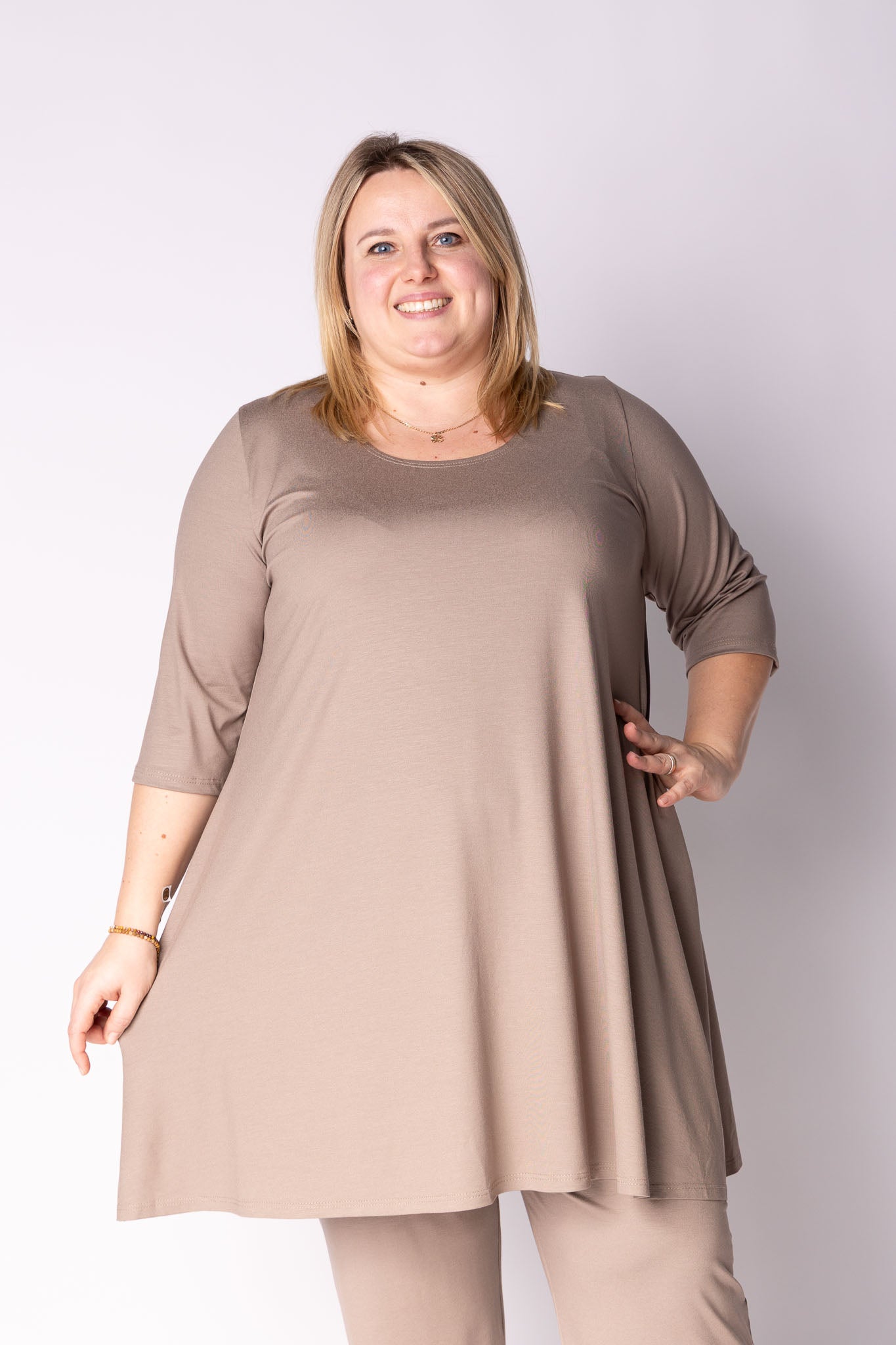 Top Durkje | 3/4 mouwen | Viscose | A-lijn | 90/96 cm