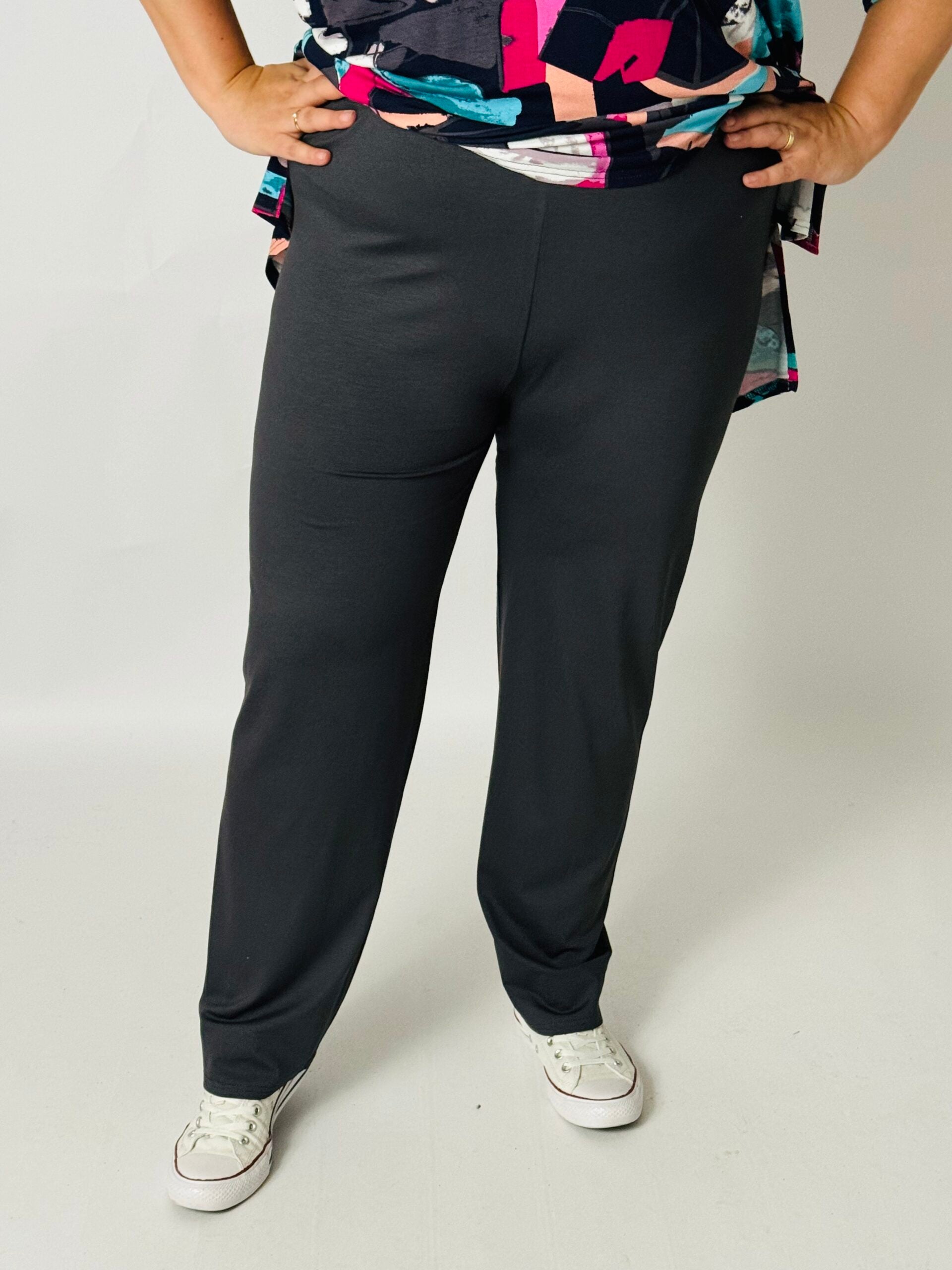 Klassieke broek rechte pijpen viscose | binnenbeenlengte 70-75cm