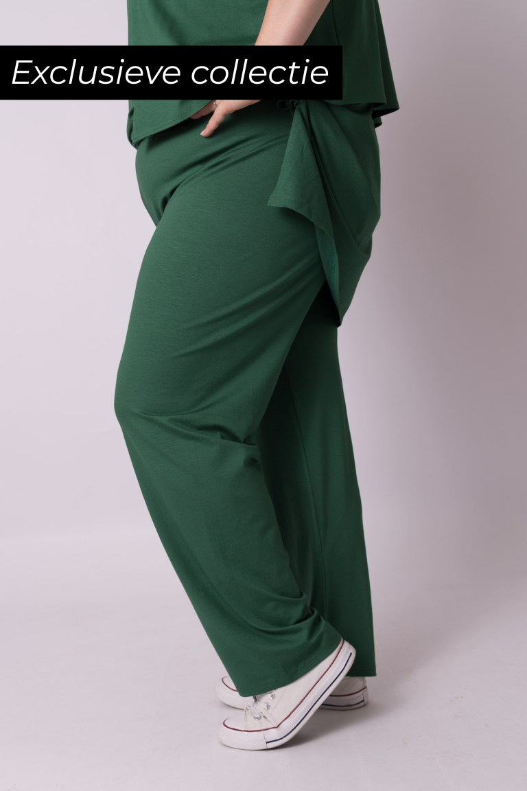 Klassieke broek rechte pijpen viscose 68 cm binnenbeenlengte