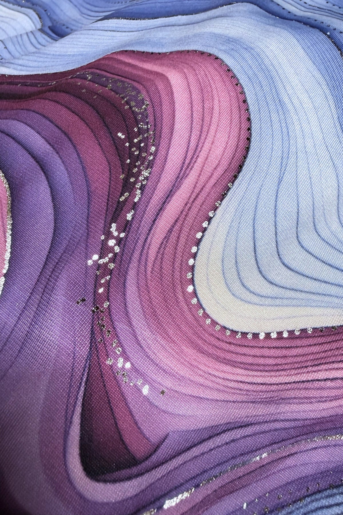 Longshirt Erna | Lilac Waves | Recht Model | ITY | 3/4 Mouw | 90cm