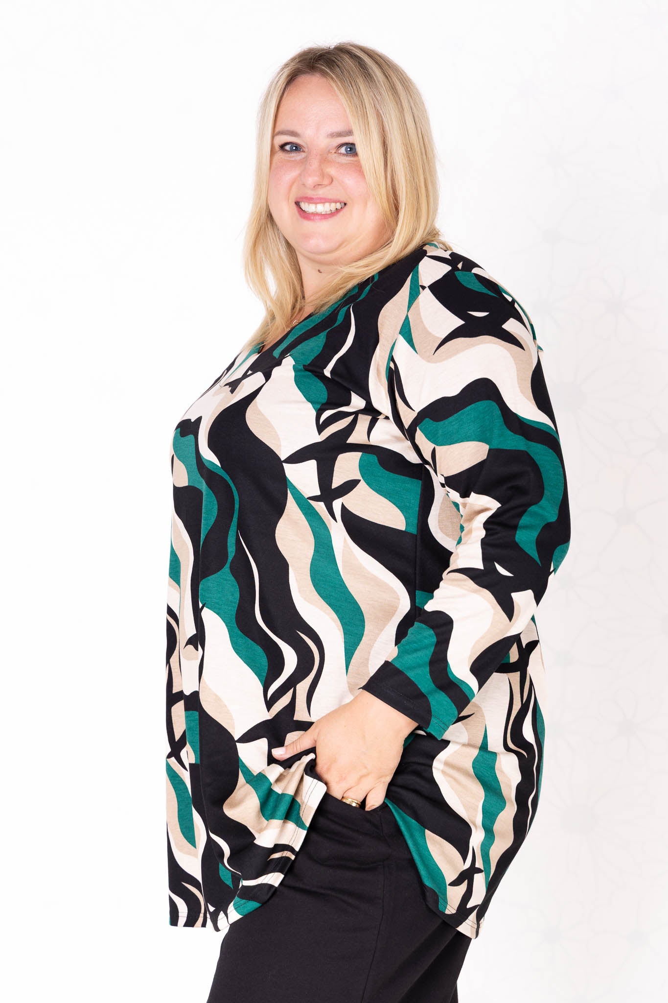 Top Erna | Modal | 90 cm | Golven Donkergroen