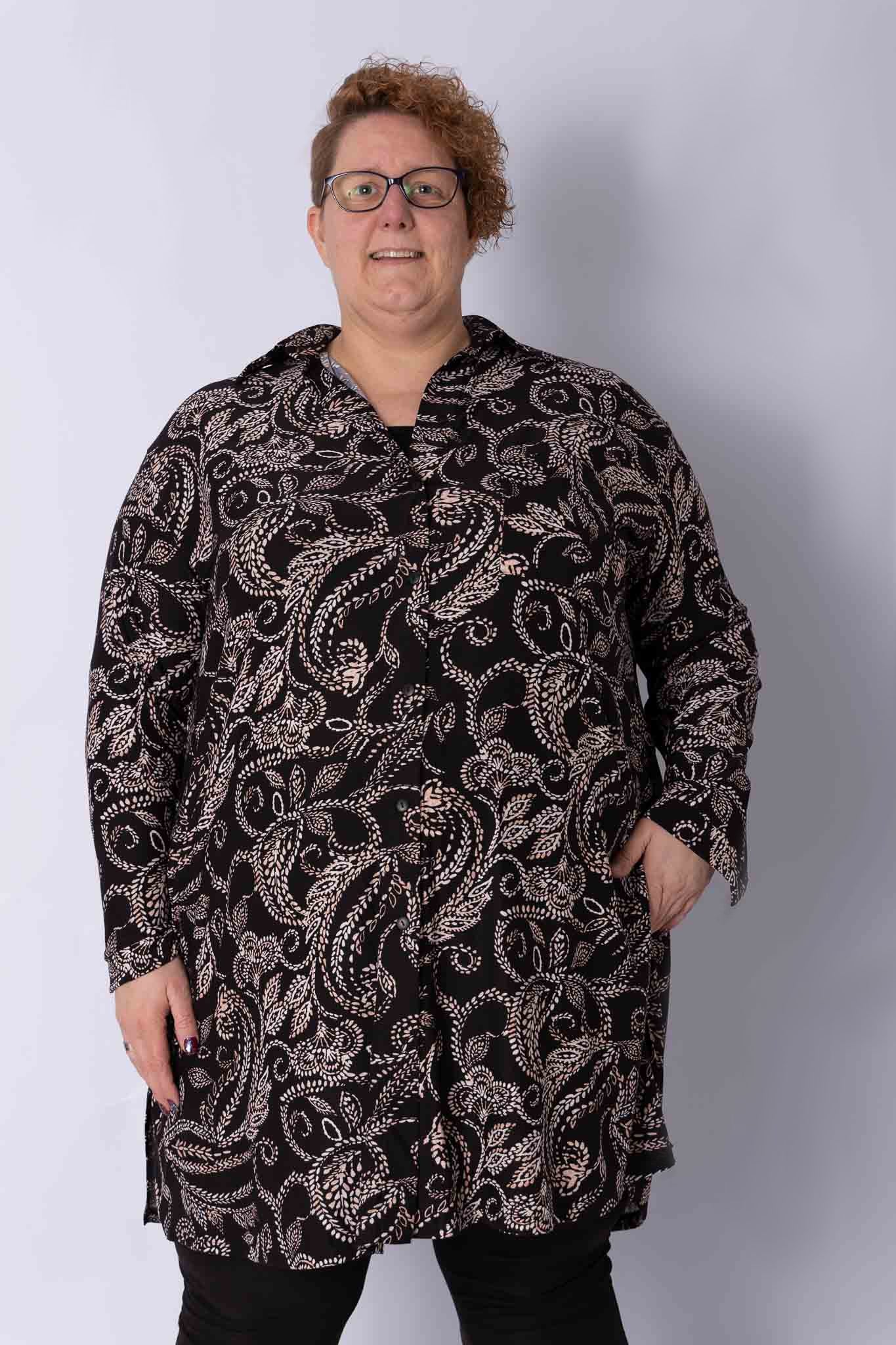 Blouse Tonny A-lijn paisley kimo