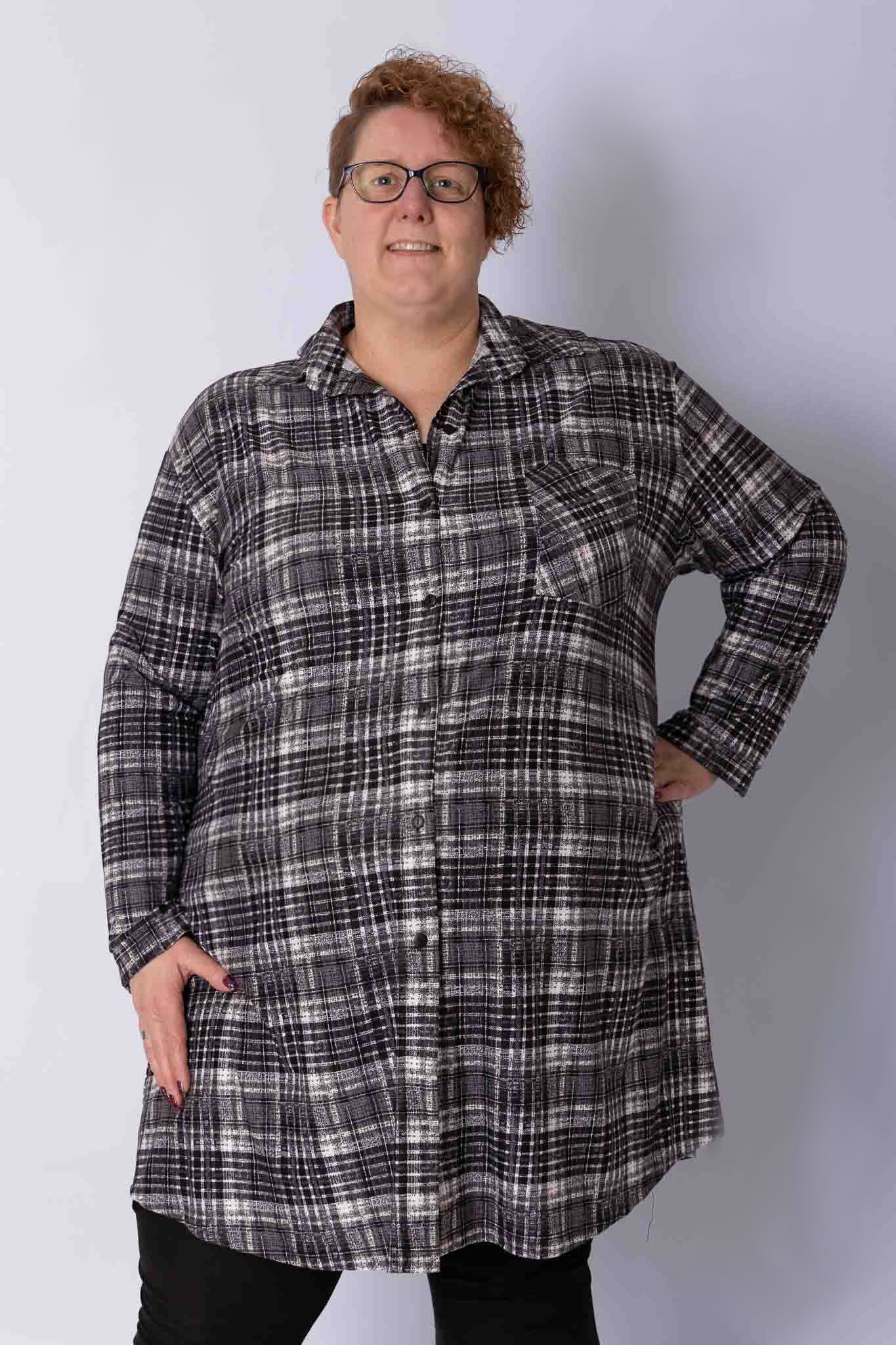 Blouse Tonny A-lijn ruit kimo
