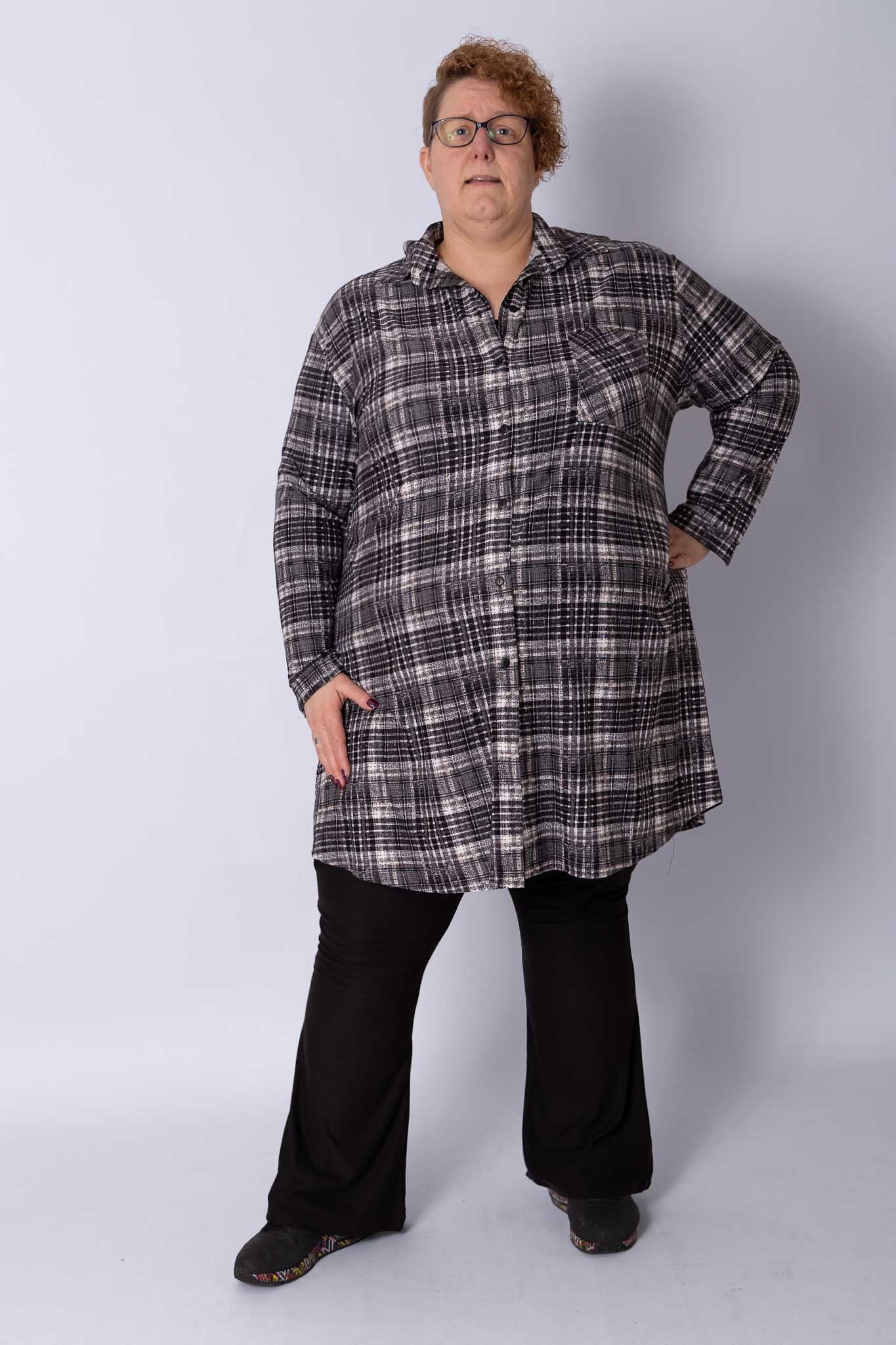 Blouse Tonny A-lijn ruit kimo