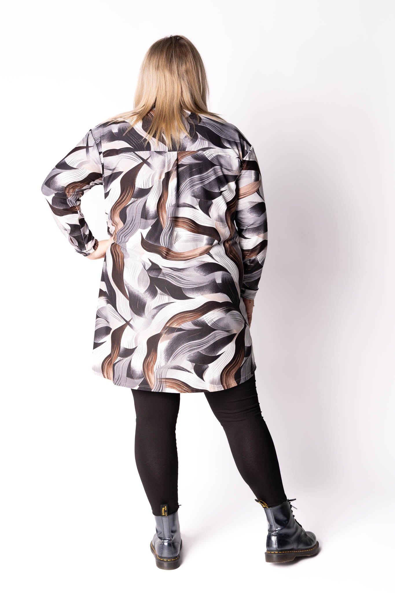 Blouse Tonny | Earthy Waves| Kimo stof| 105cm