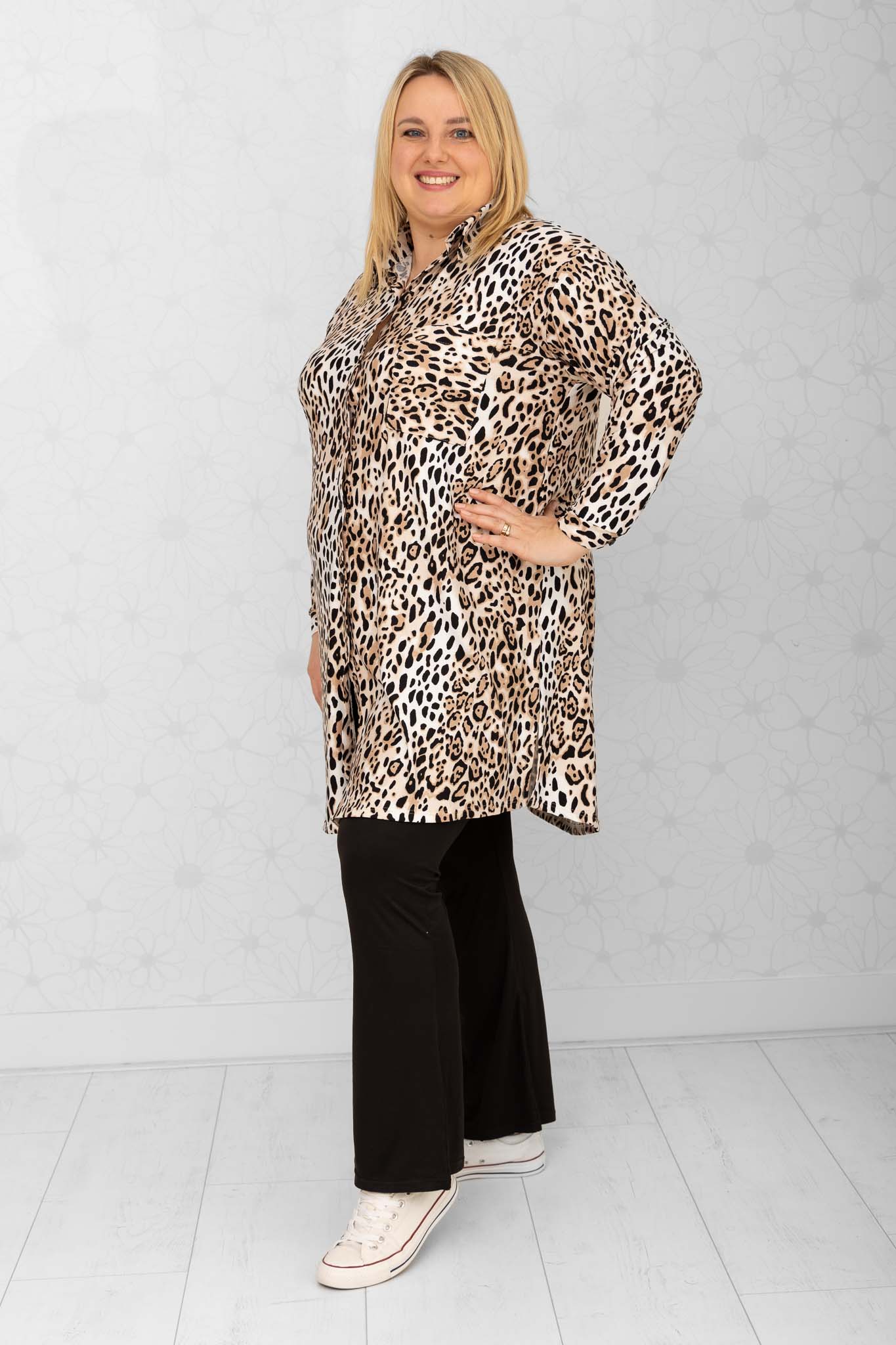 Blouse Tonny dieren print A-lijn kimo