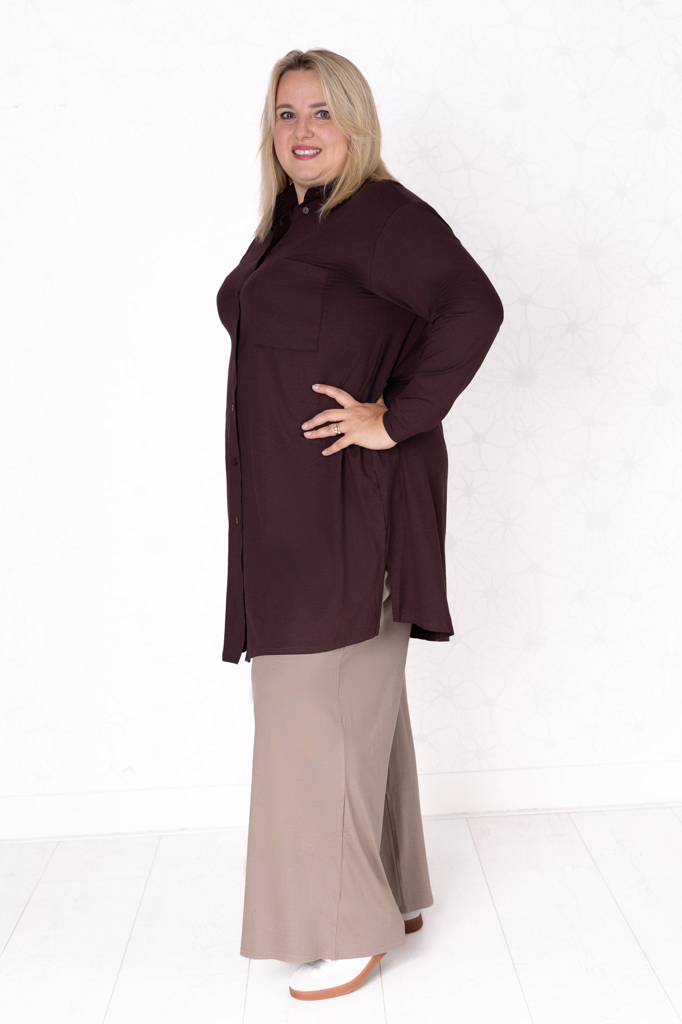 Blouse Tonny | A-lijn | lange mouw | Viscose | 105cm