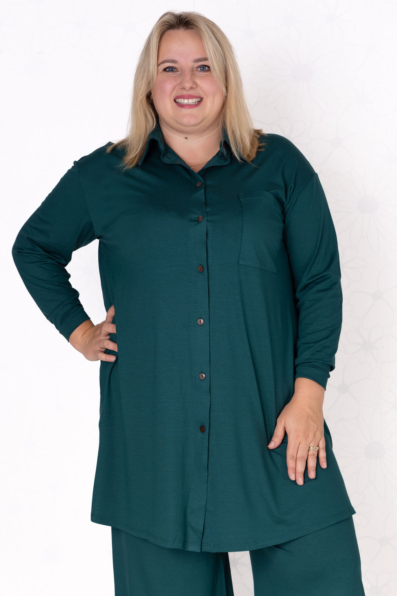 Blouse Tonny | A-lijn | lange mouw | Viscose | 105cm