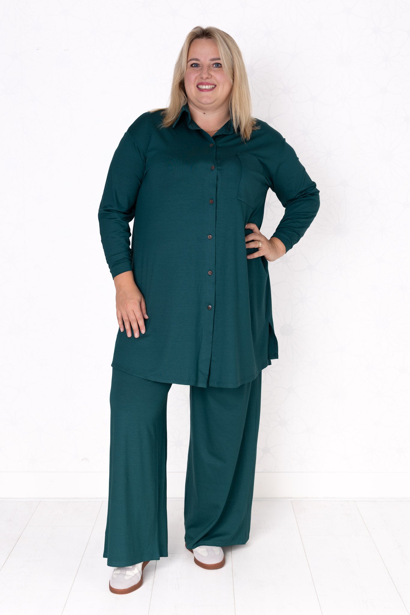 Blouse Tonny | A-lijn | lange mouw | Viscose | 105cm