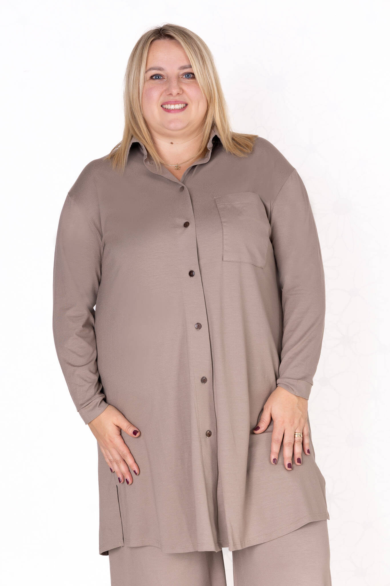 Blouse Tonny | A-lijn | lange mouw | Viscose | 105cm