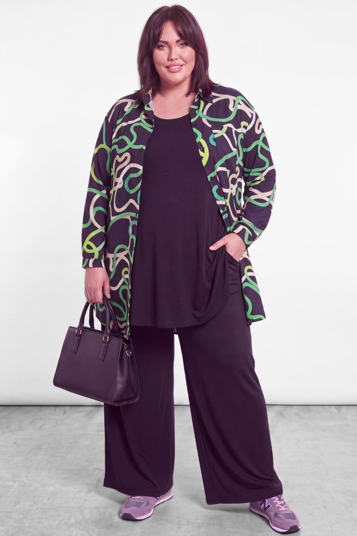 Blouse Tonny | Fresh Green | Zachte Kimo | 4-Way Stretch | 105cm | Gaat uit Assortiment