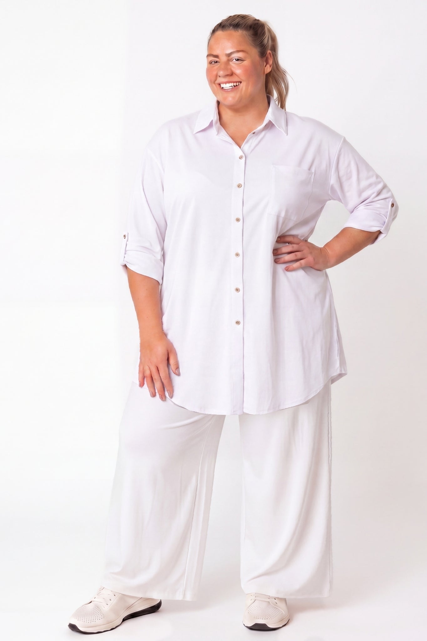 Blouse Tonny | 3/4 mouwen | A-lijn | Viscose | ca. 105cm