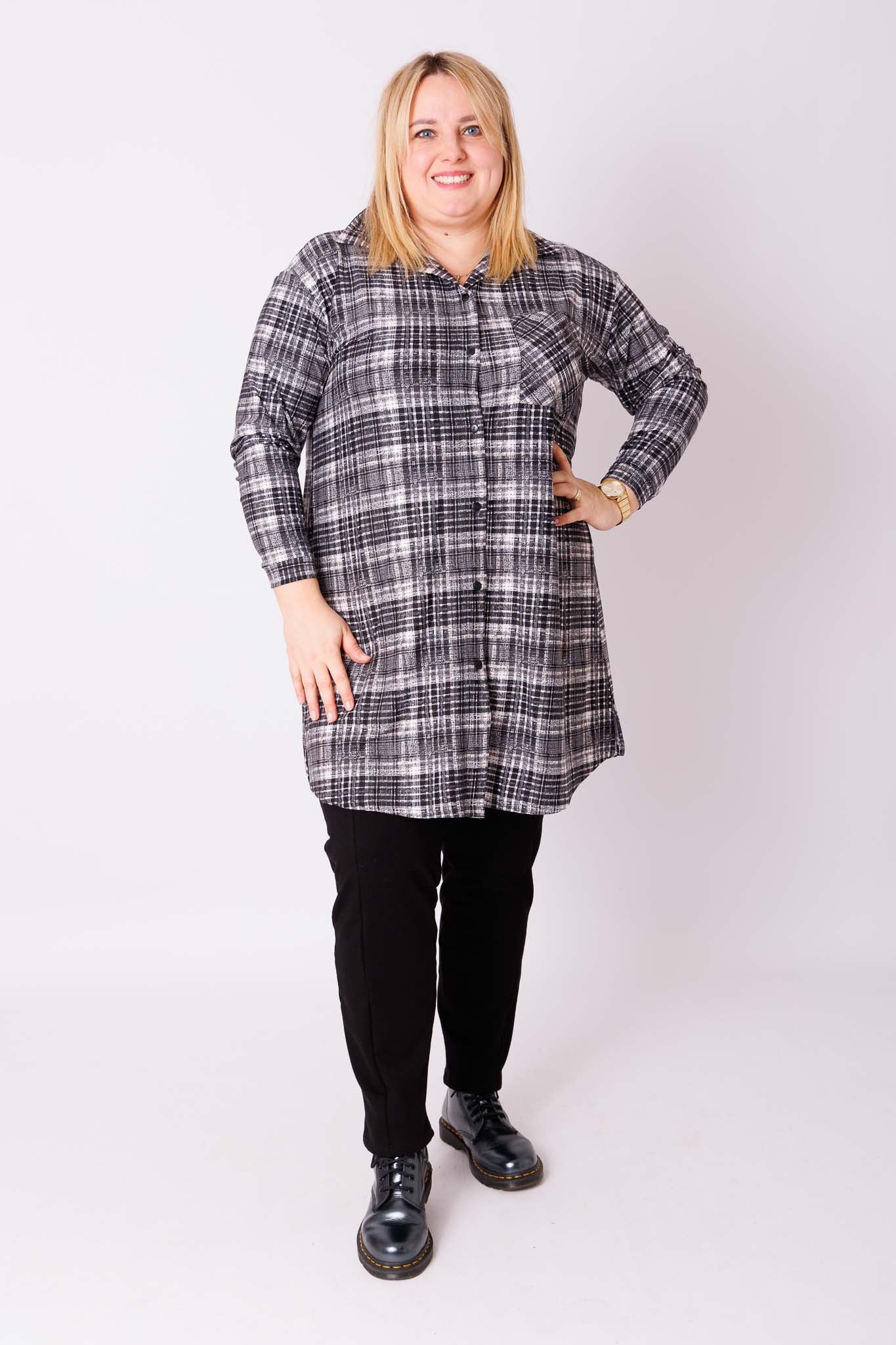 Damesbroek zoals leggings met zakken katoen