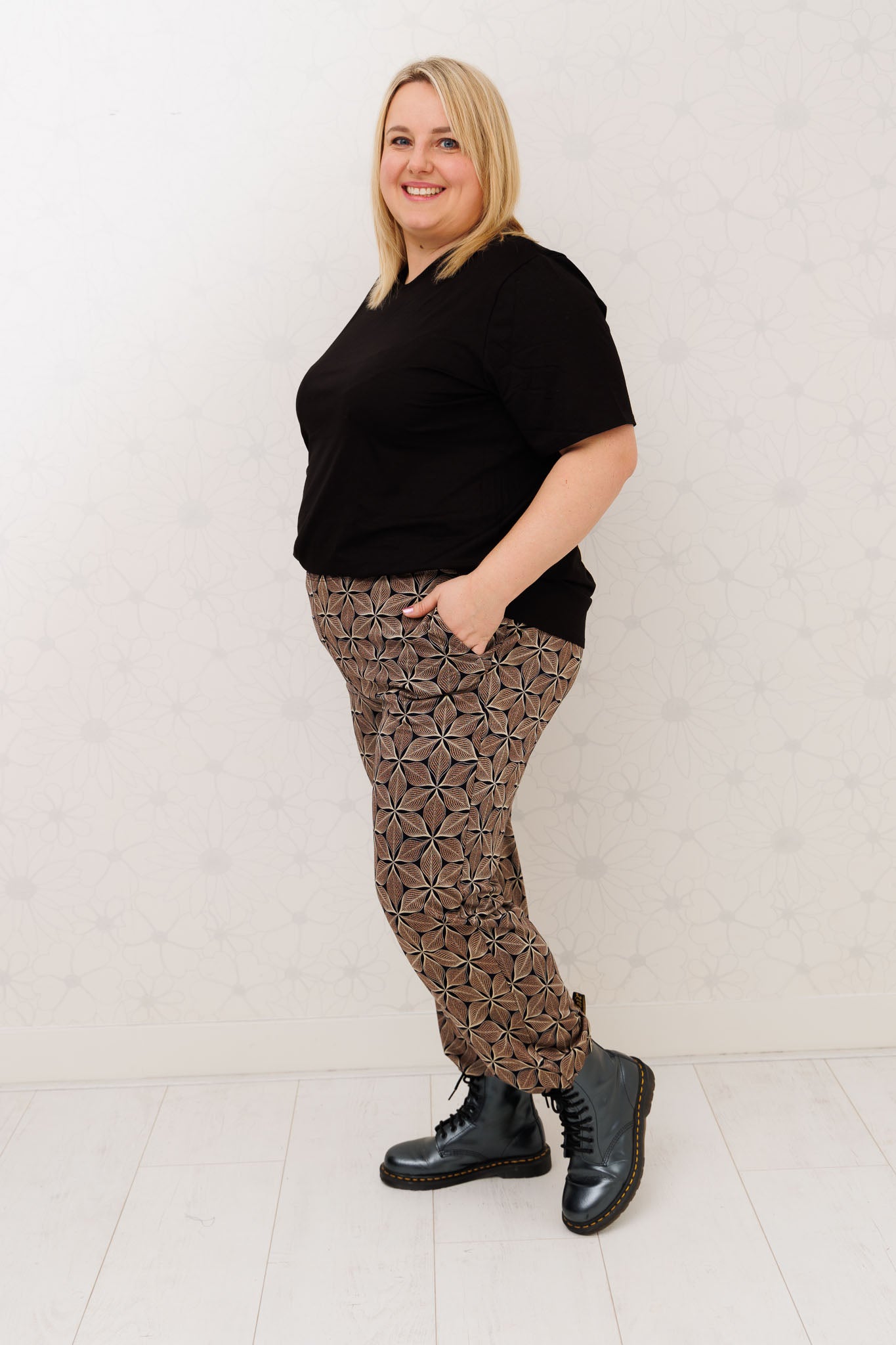 Broek Esther met zakken caleidoscoop | binnenbeen circa. 75cm