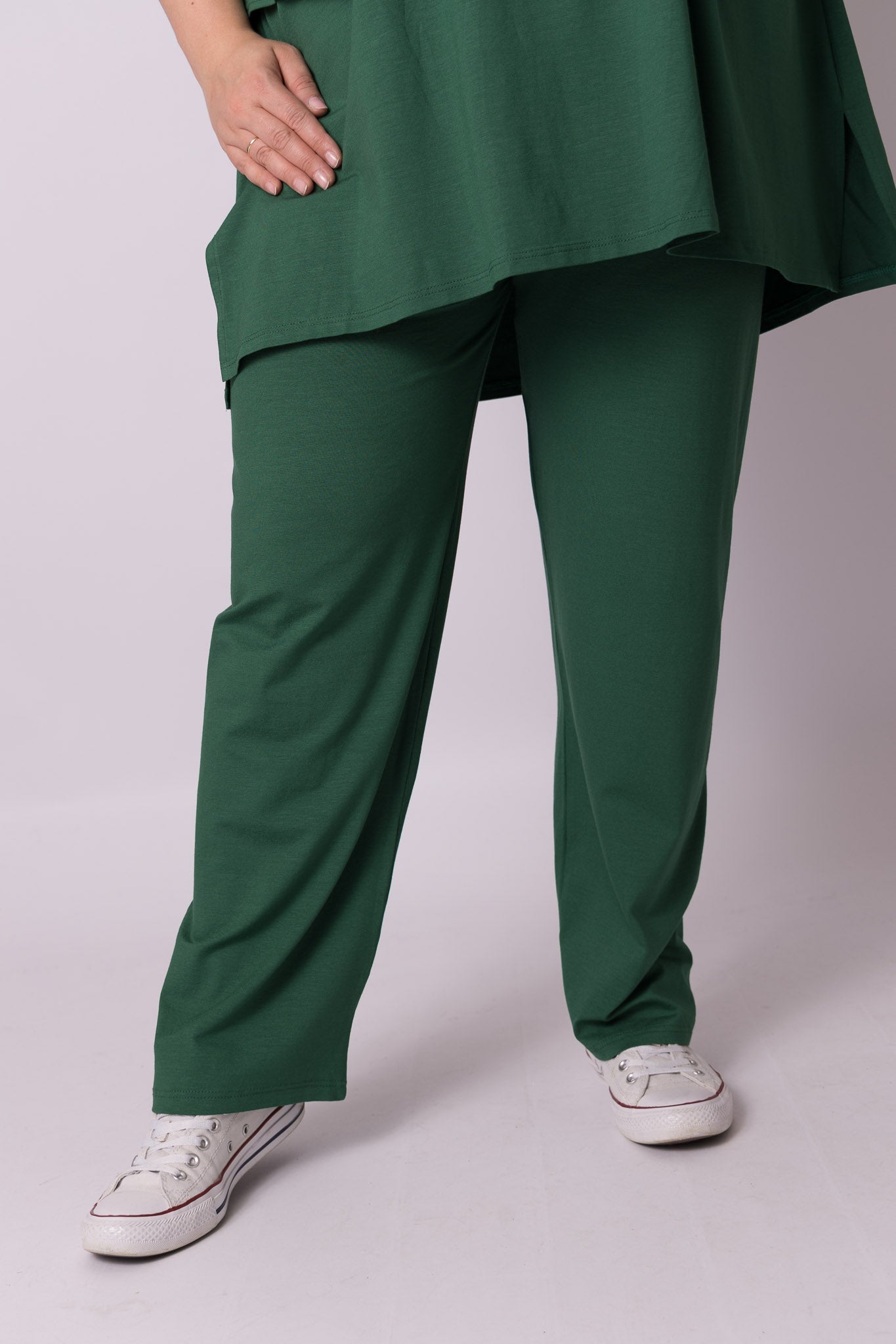 Klassieke broek rechte pijpen viscose | binnenbeenlengte 70-75cm