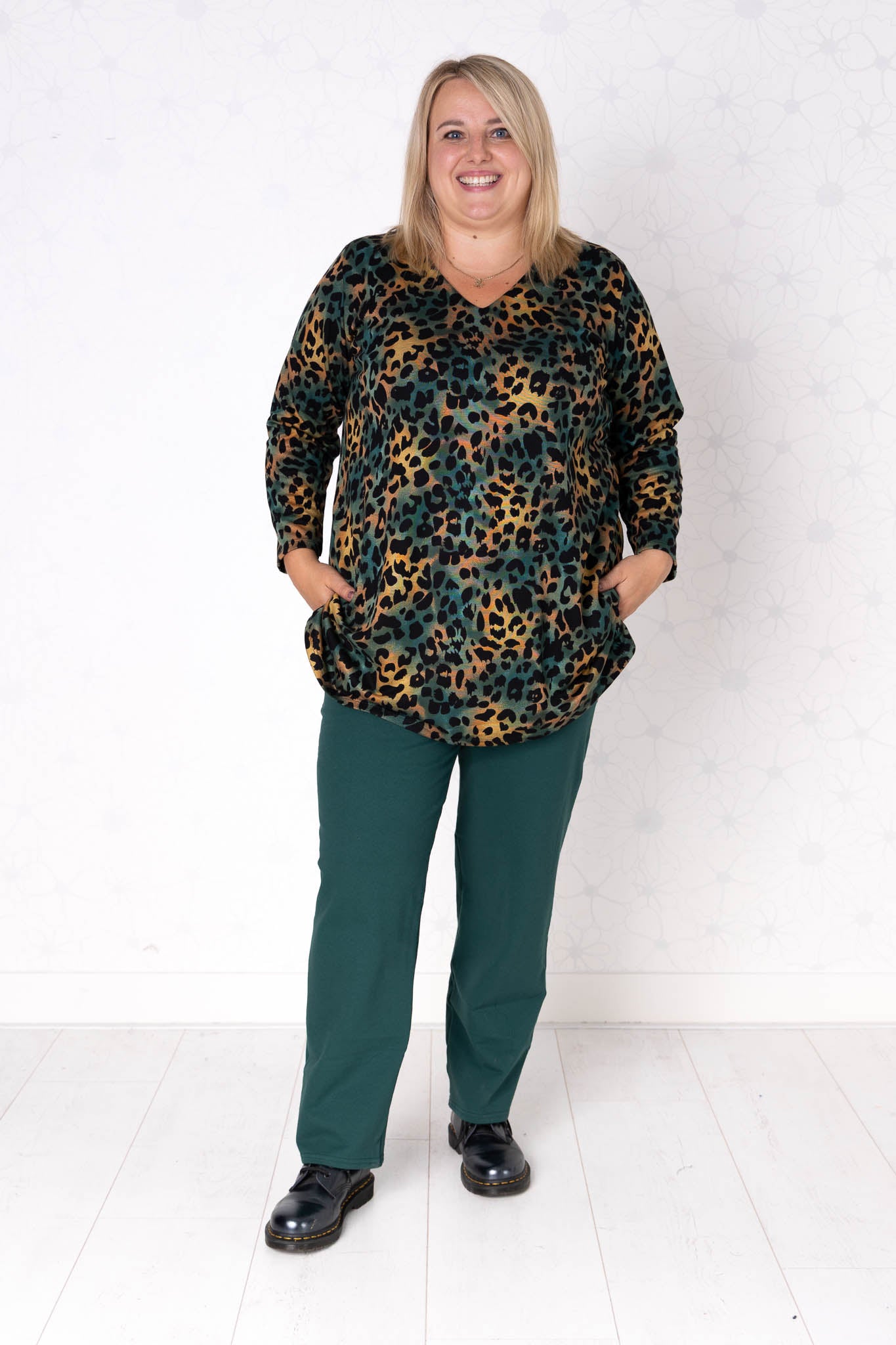 Top Erna | Modal | 90 cm | Panter Groen