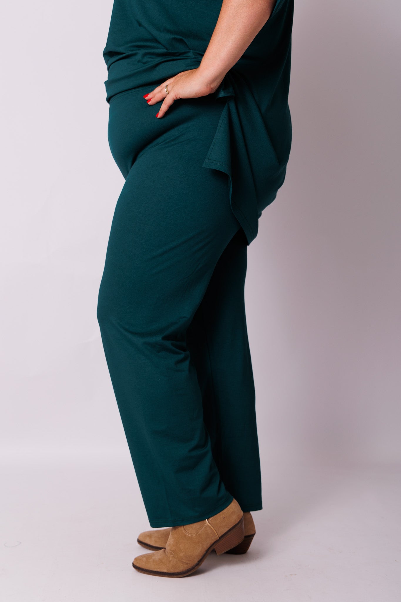Klassieke broek rechte pijpen viscose | binnenbeenlengte 70-75cm