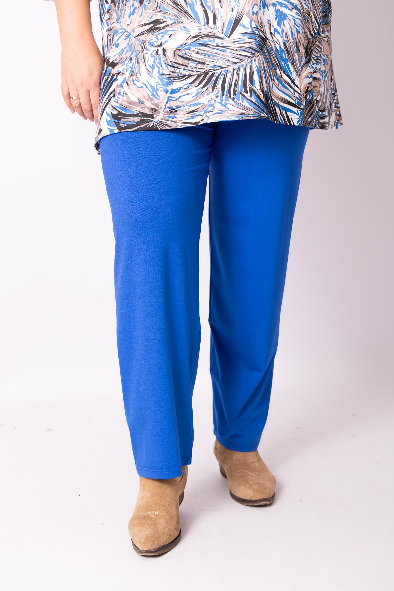 Klassieke broek rechte pijpen viscose | binnenbeenlengte 70-75cm