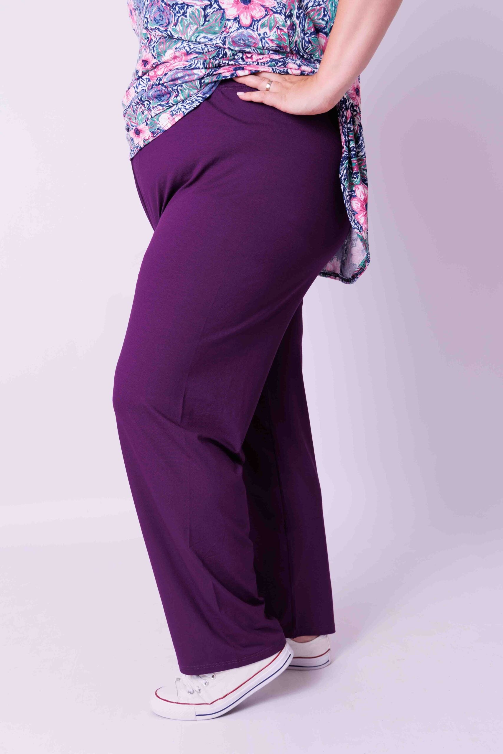 Klassieke broek rechte pijpen viscose 68 cm binnenbeenlengte