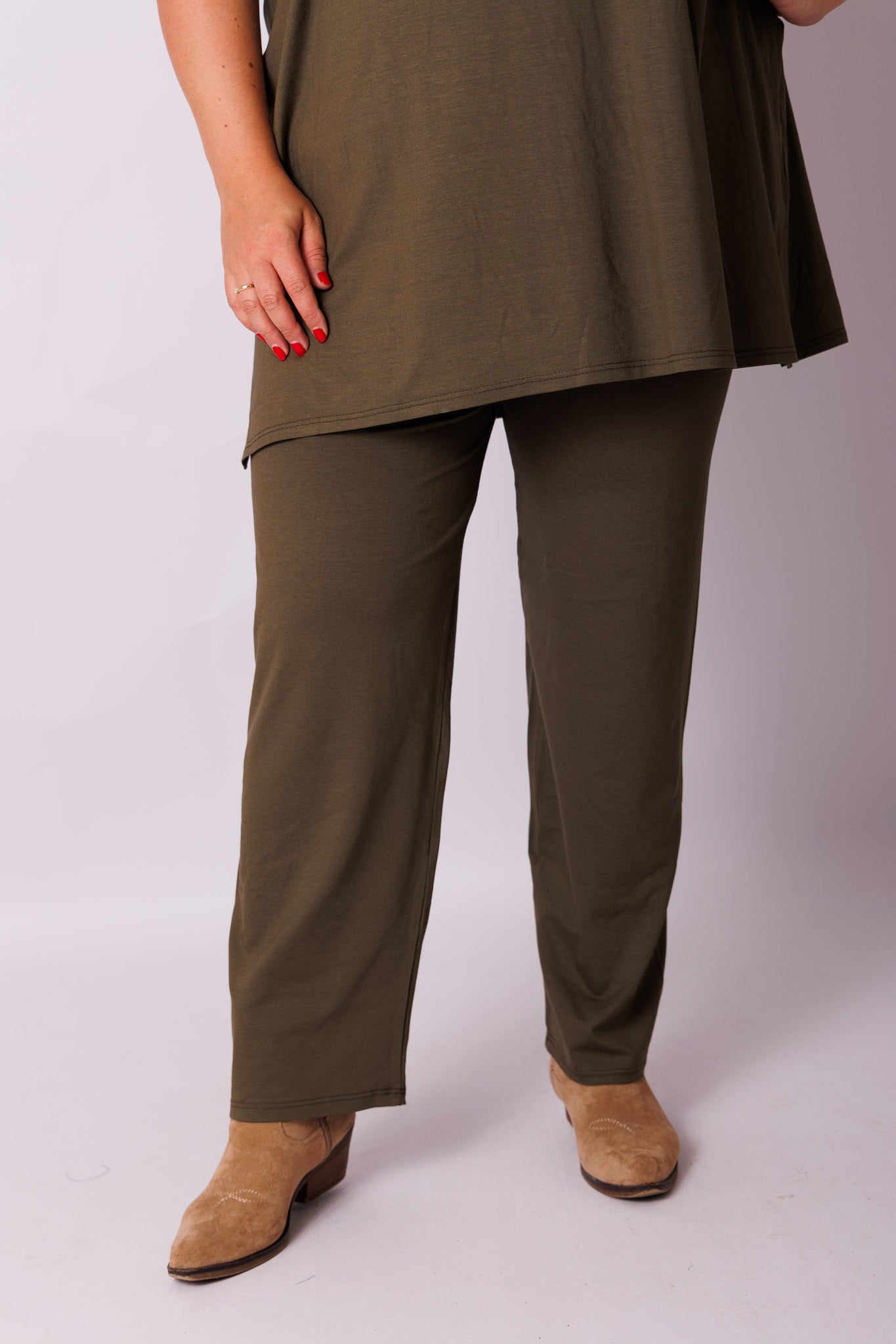 Klassieke broek rechte pijpen viscose | binnenbeenlengte 70-75cm