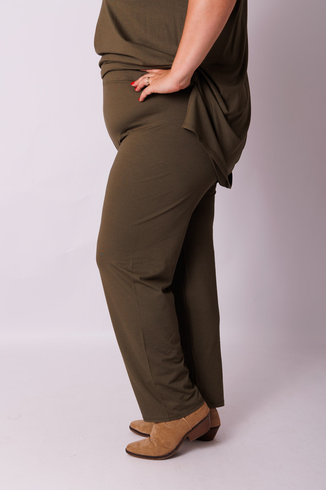 Klassieke broek rechte pijpen viscose | binnenbeenlengte 70-75cm