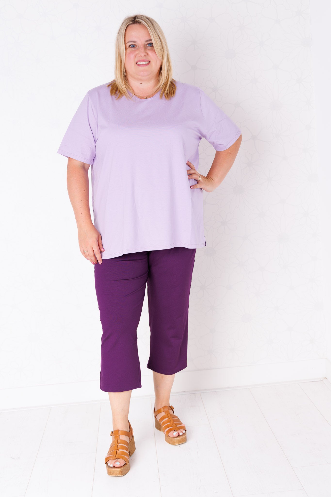 Driekwart klassieke broek | Viscose | ca. 56 cm binnenbeenlengte