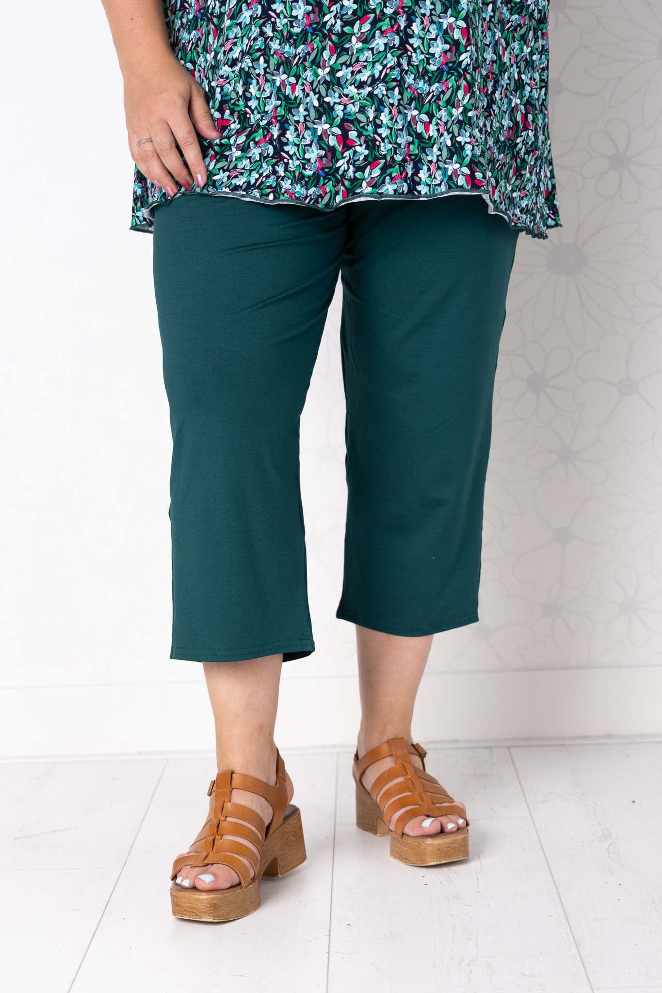 Driekwart klassieke broek | Viscose | ca. 56 cm binnenbeenlengte