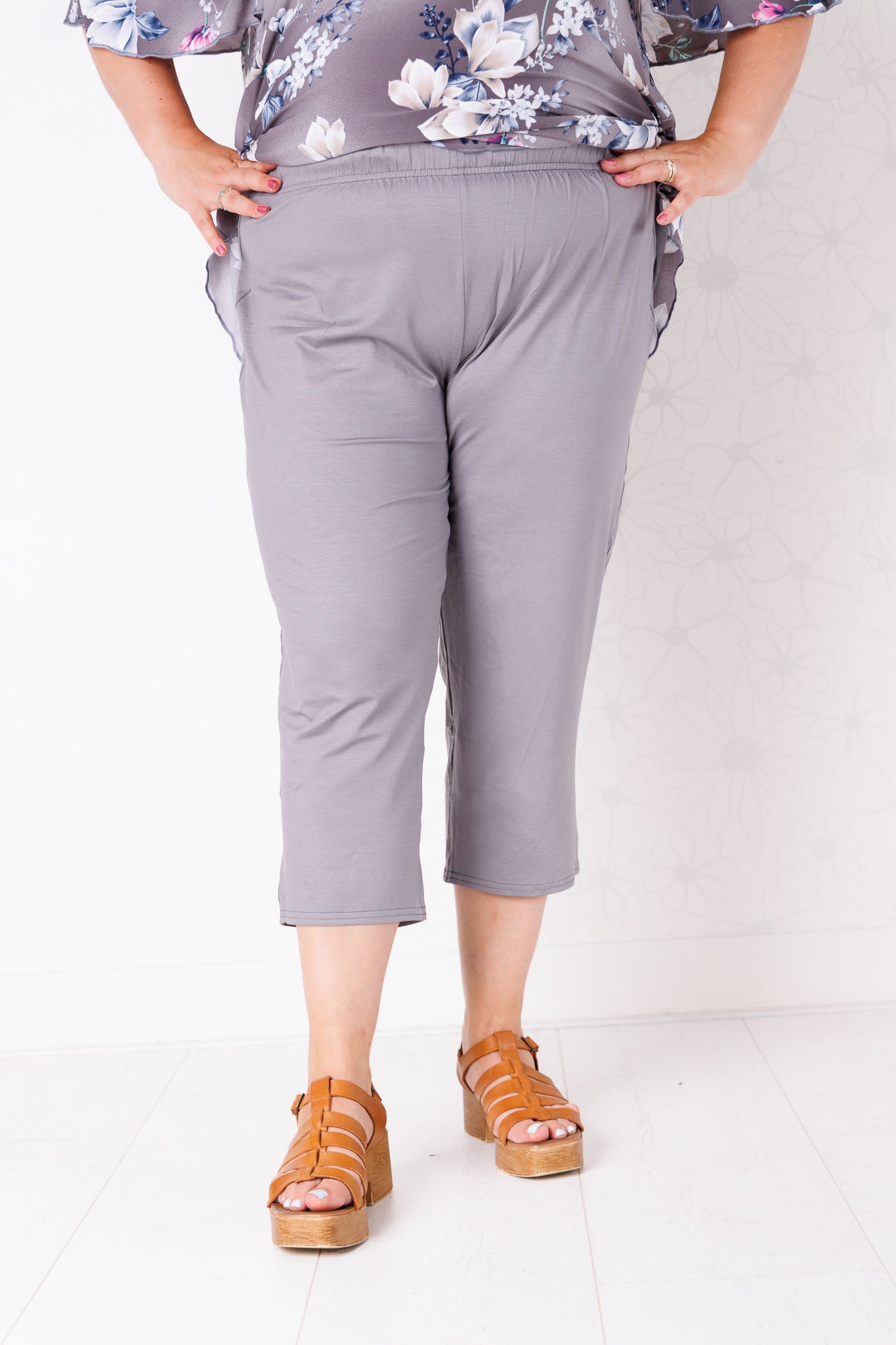 Driekwart klassieke broek | Viscose | ca. 56 cm binnenbeenlengte