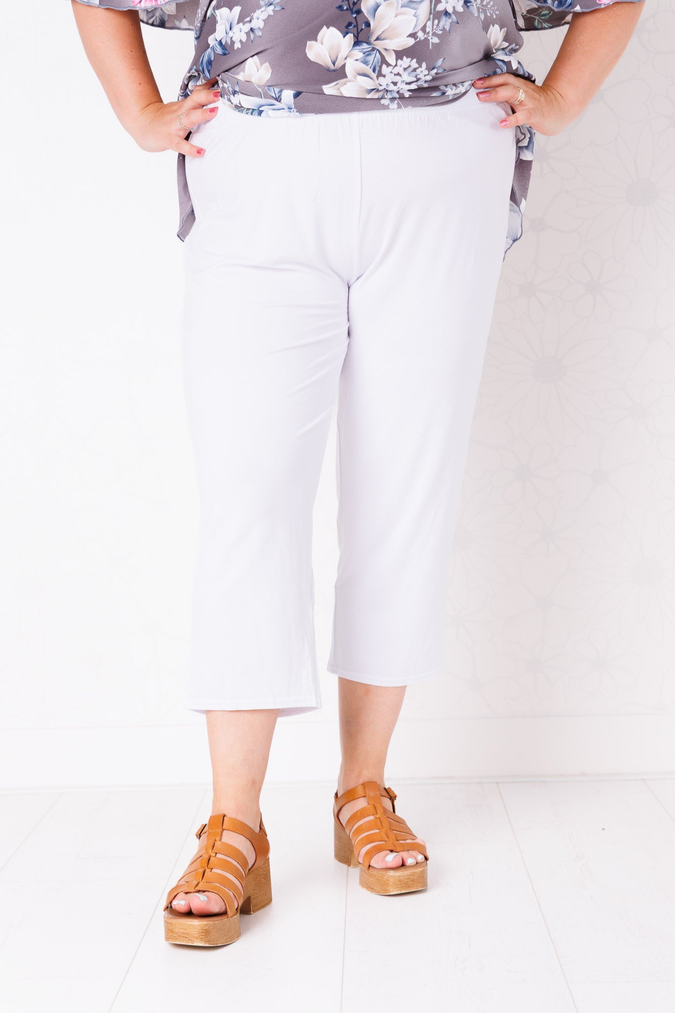 Driekwart klassieke broek | Viscose | ca. 56 cm binnenbeenlengte