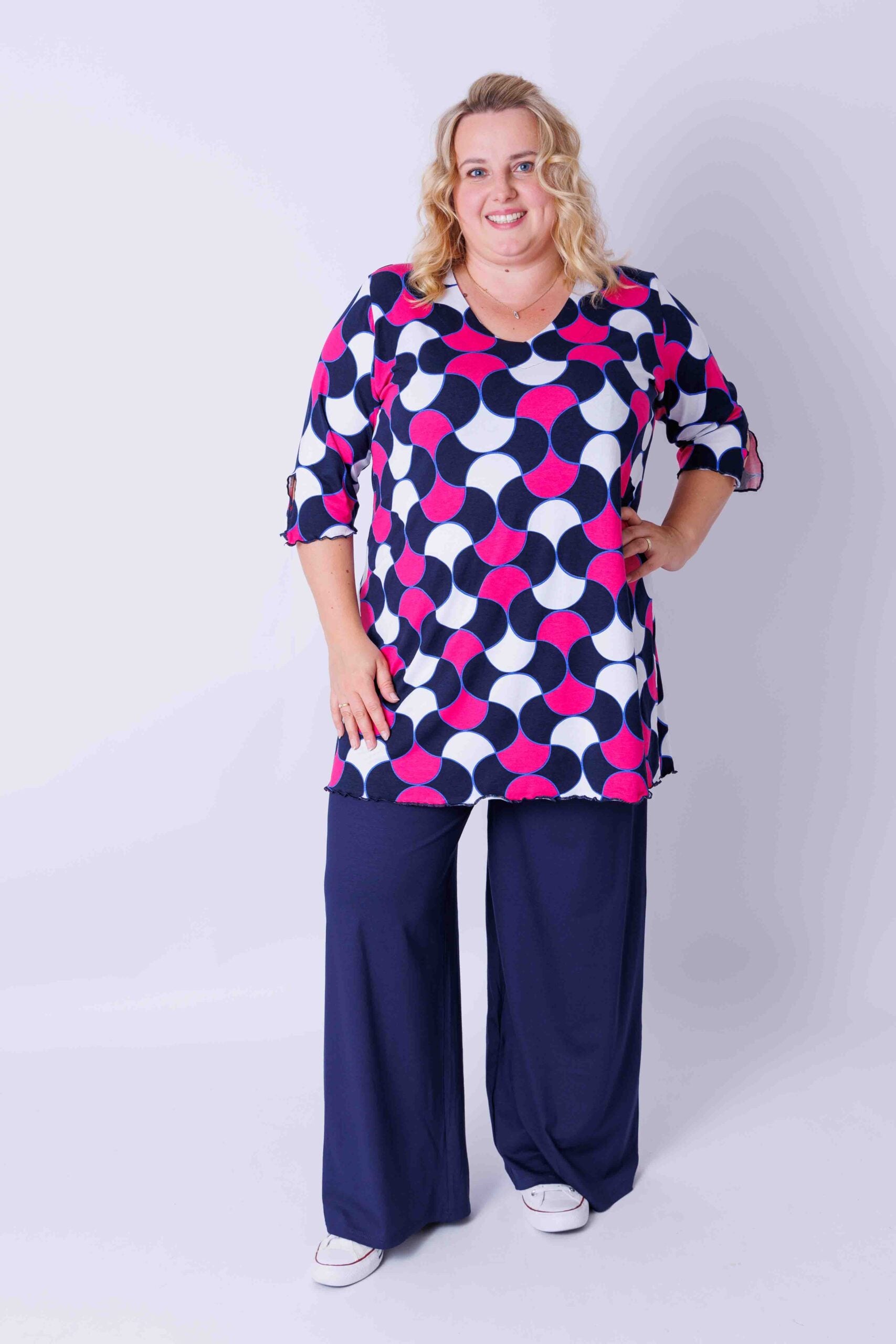 Top Erna zandloper abstract viscose 90 cm