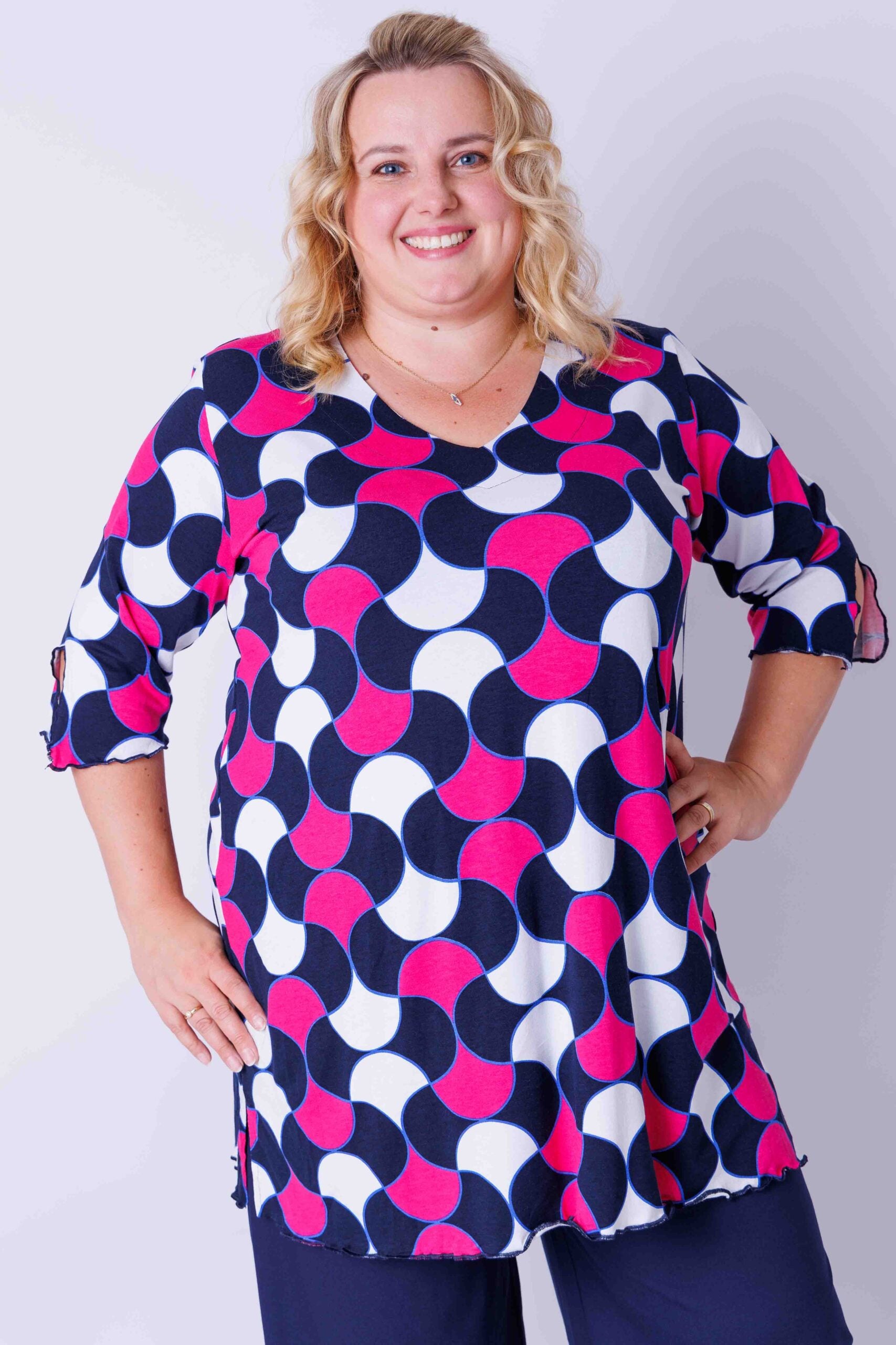Top Erna zandloper abstract viscose 90 cm