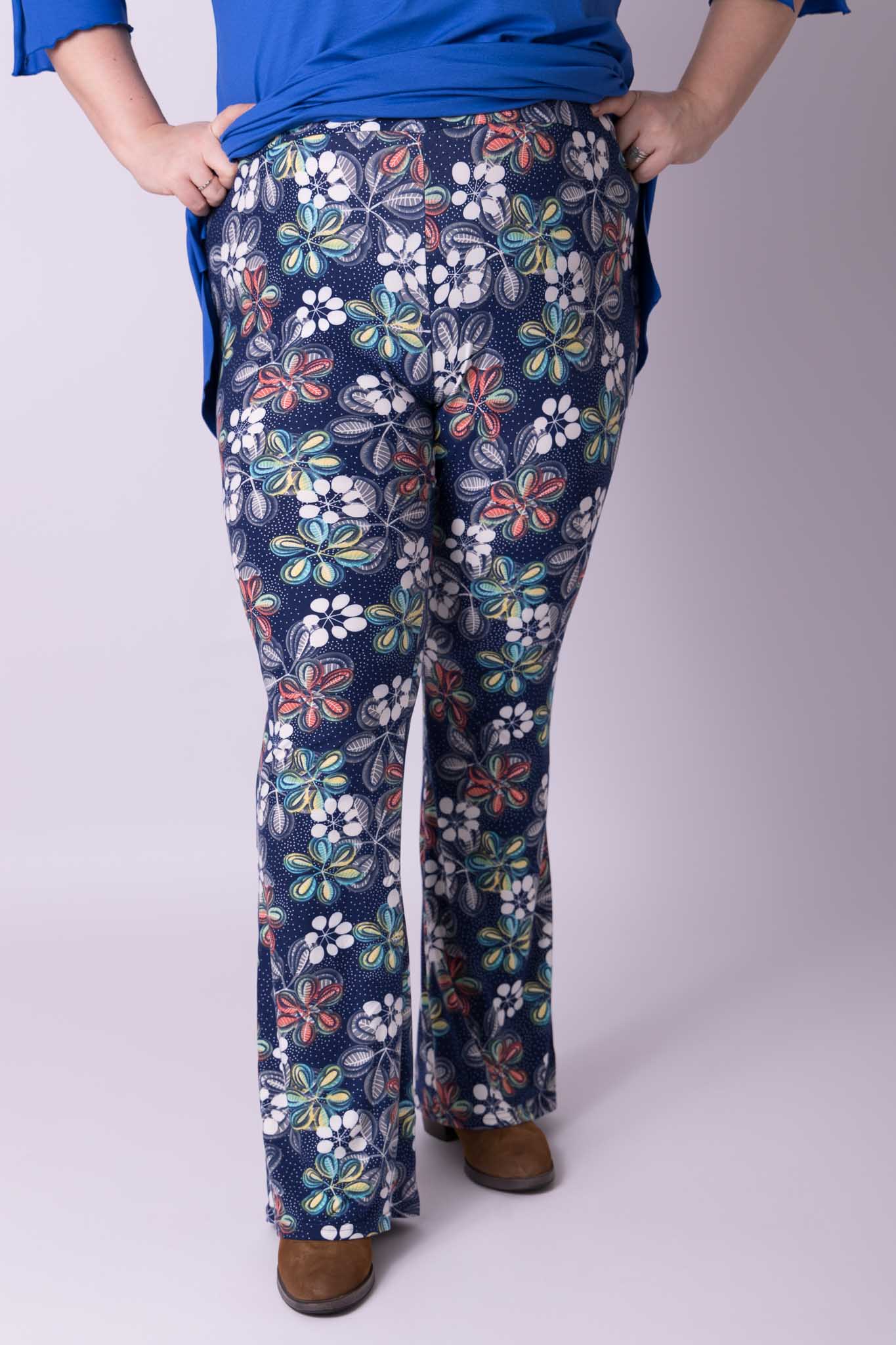 Flared legging lange pijpen kimo maten 48-60
