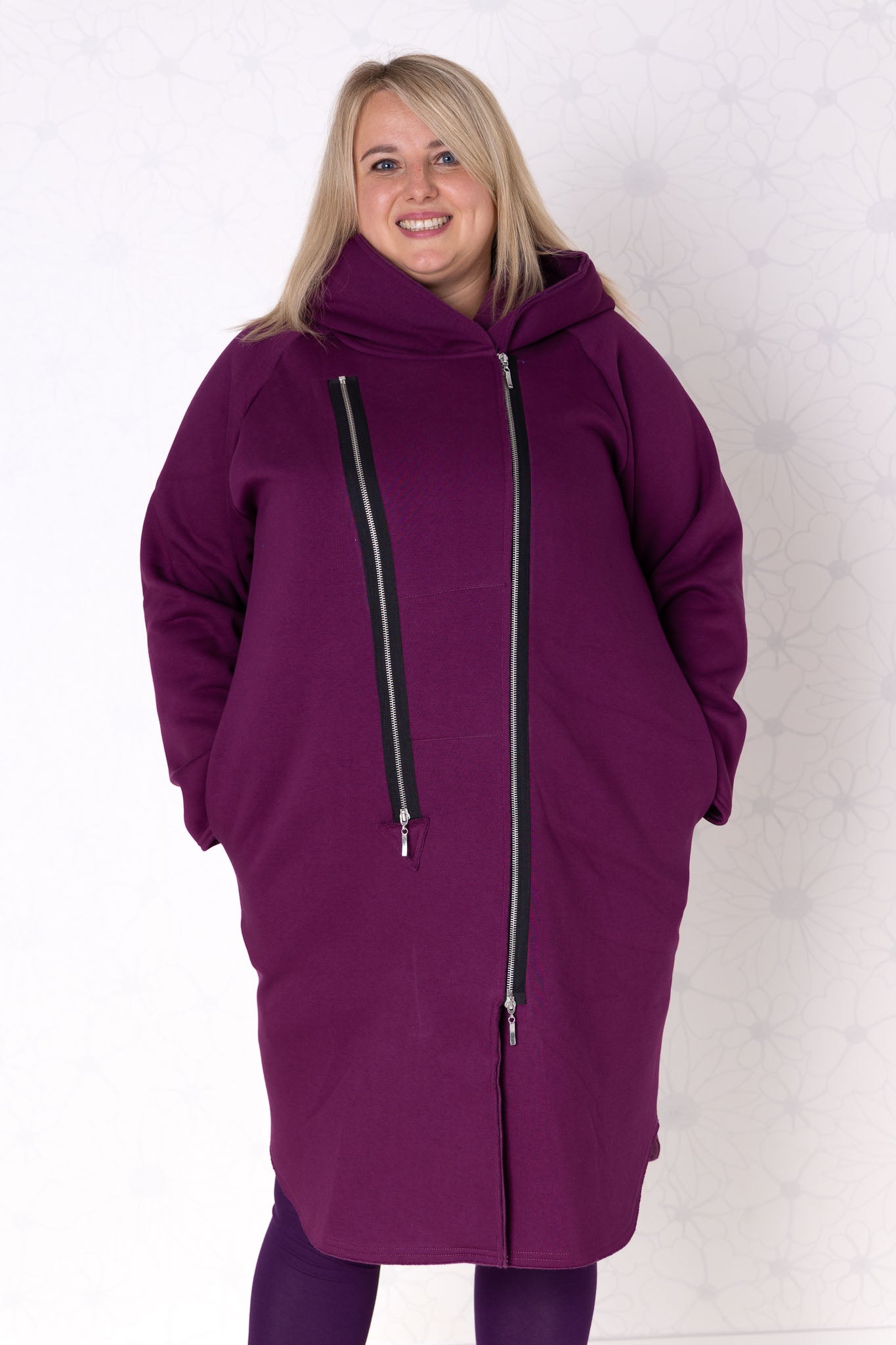 Tussenjas Joke met capuchon | Recht-model | Katoen | 110cm