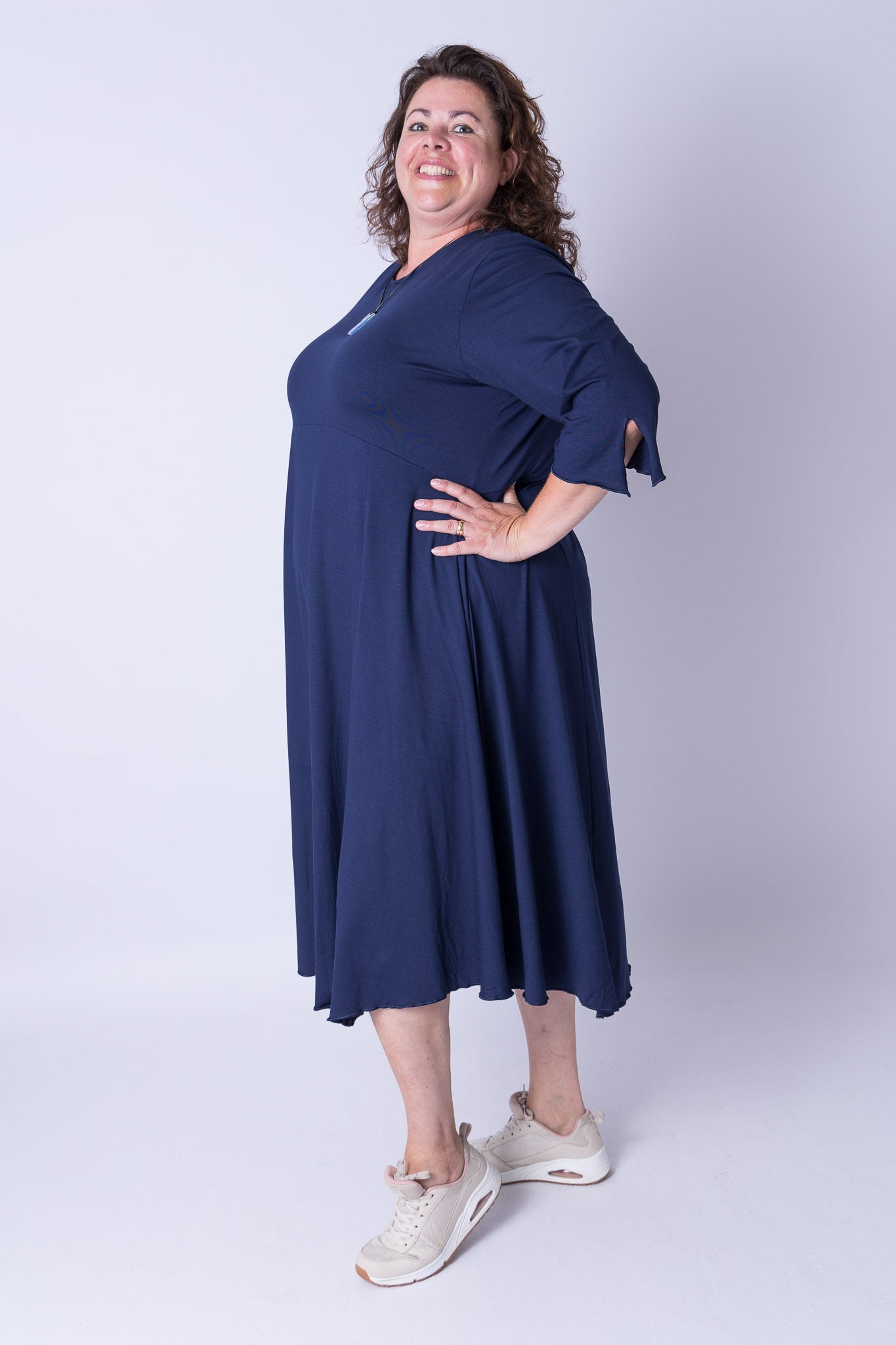 Jurk Everdien ca 125 cm viscose