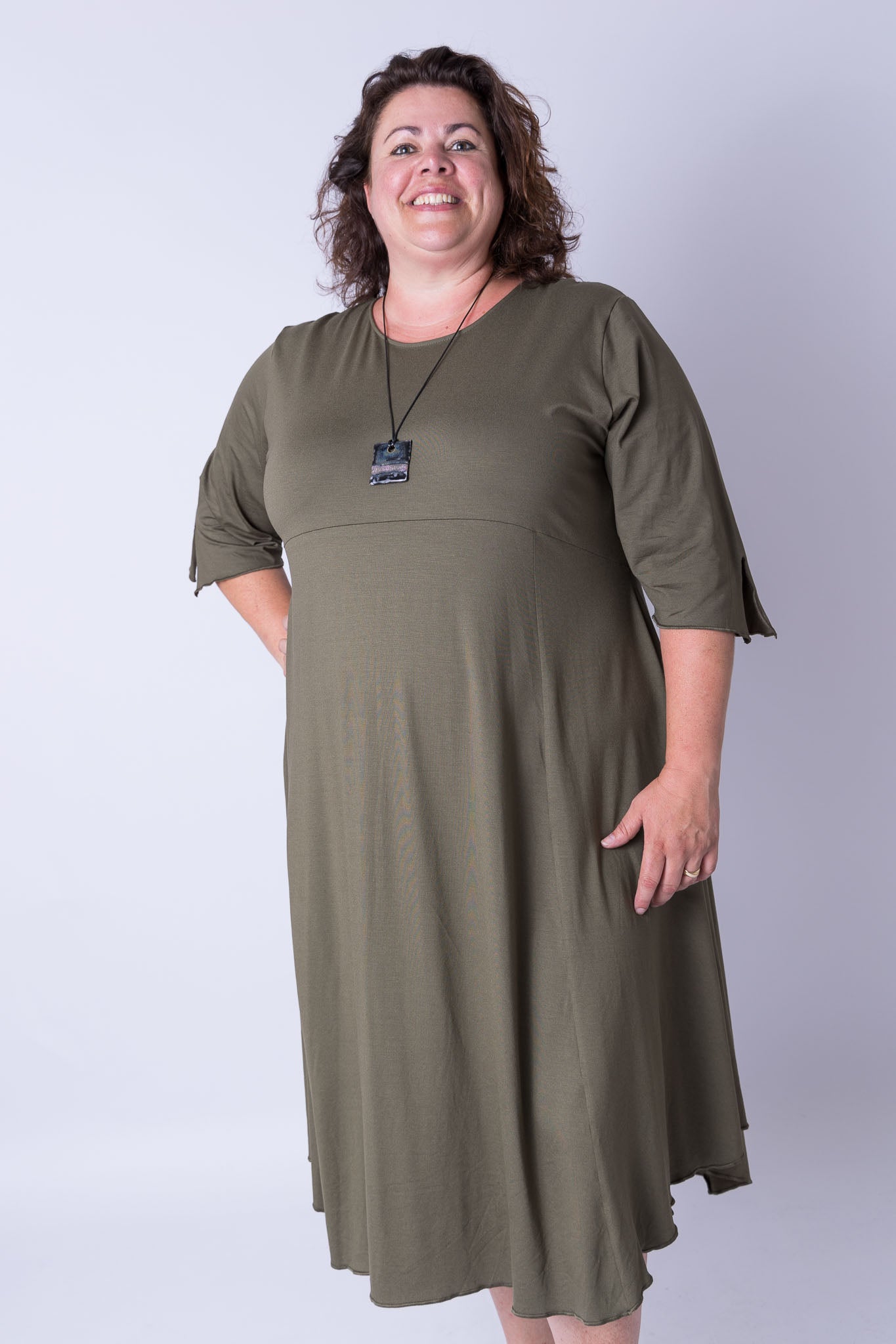 Jurk Everdien ca 125 cm viscose