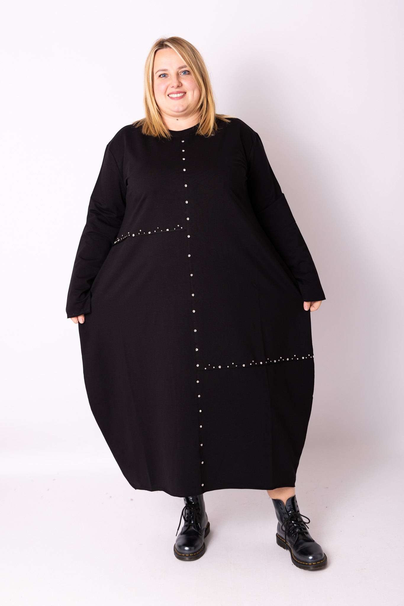 Maxi jurk Diamant katoen maat one size buste 135-145 cm