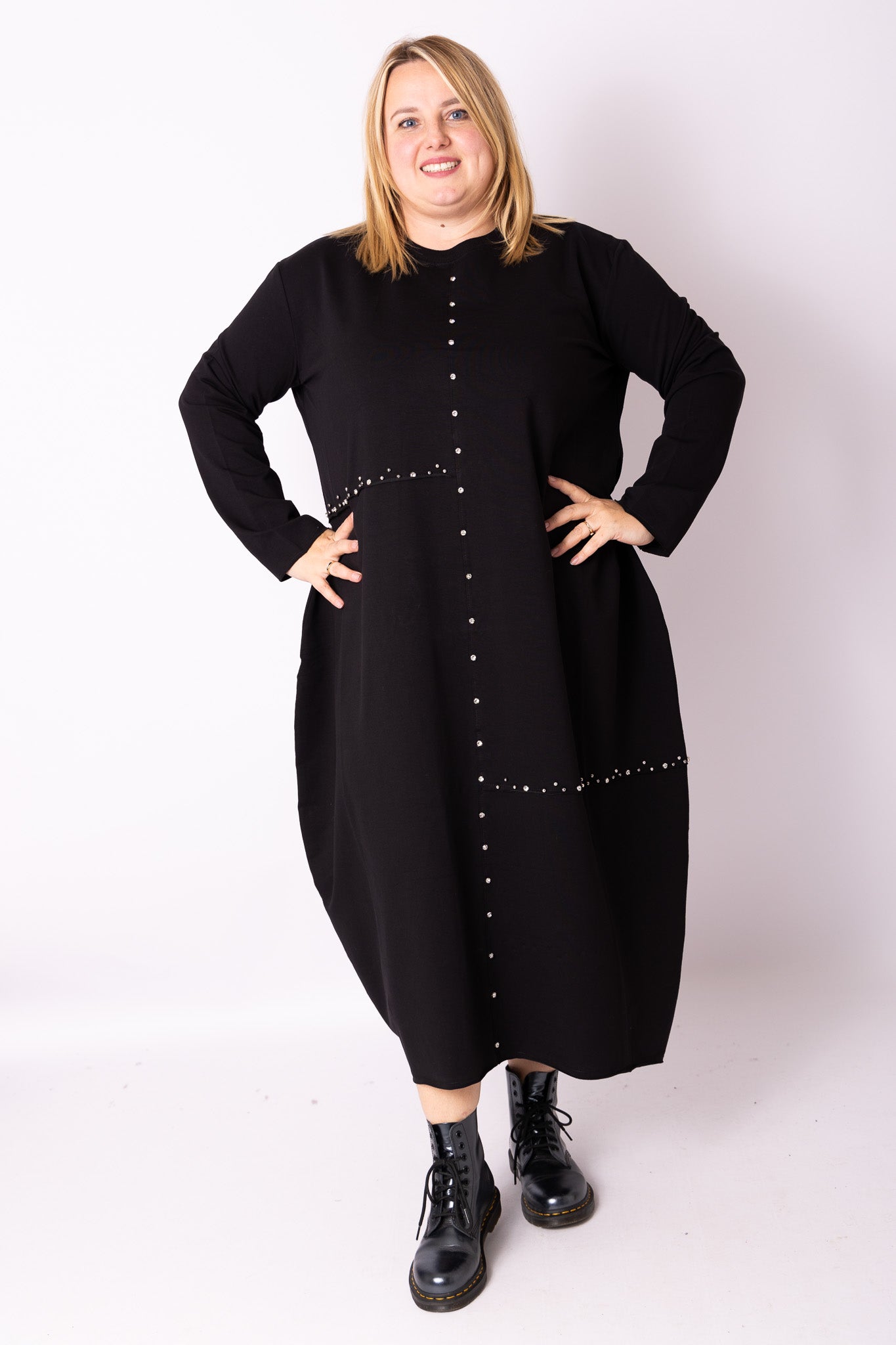 Maxi jurk Diamant katoen maat one size buste 135-145 cm
