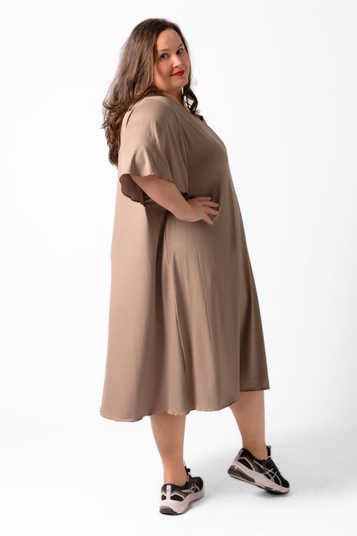 Jurk Karin 110cm | A-lijn | Viscose | Vlindermouw