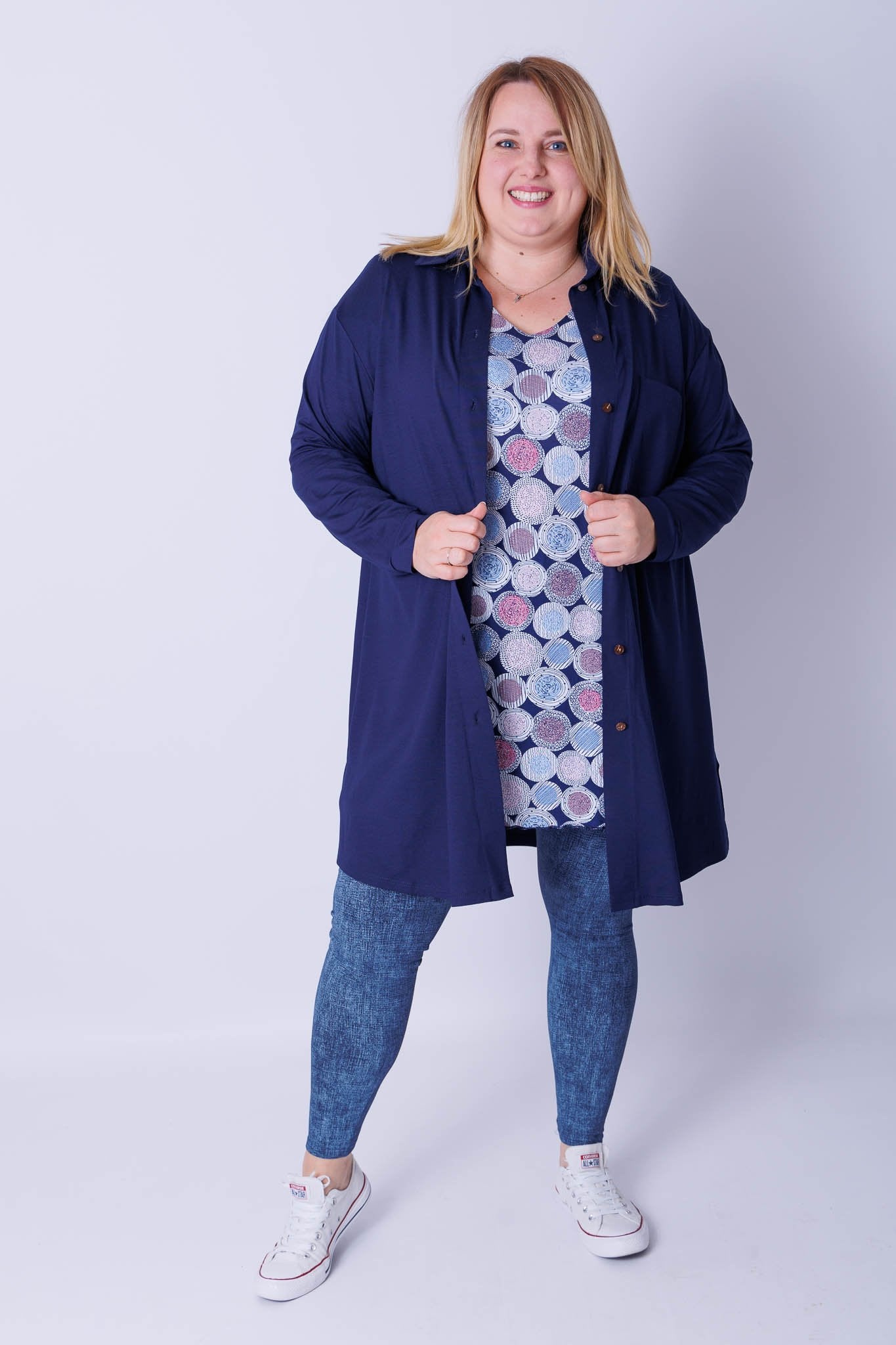 Blouse Tonny | A-lijn | lange mouw | Viscose | 105cm
