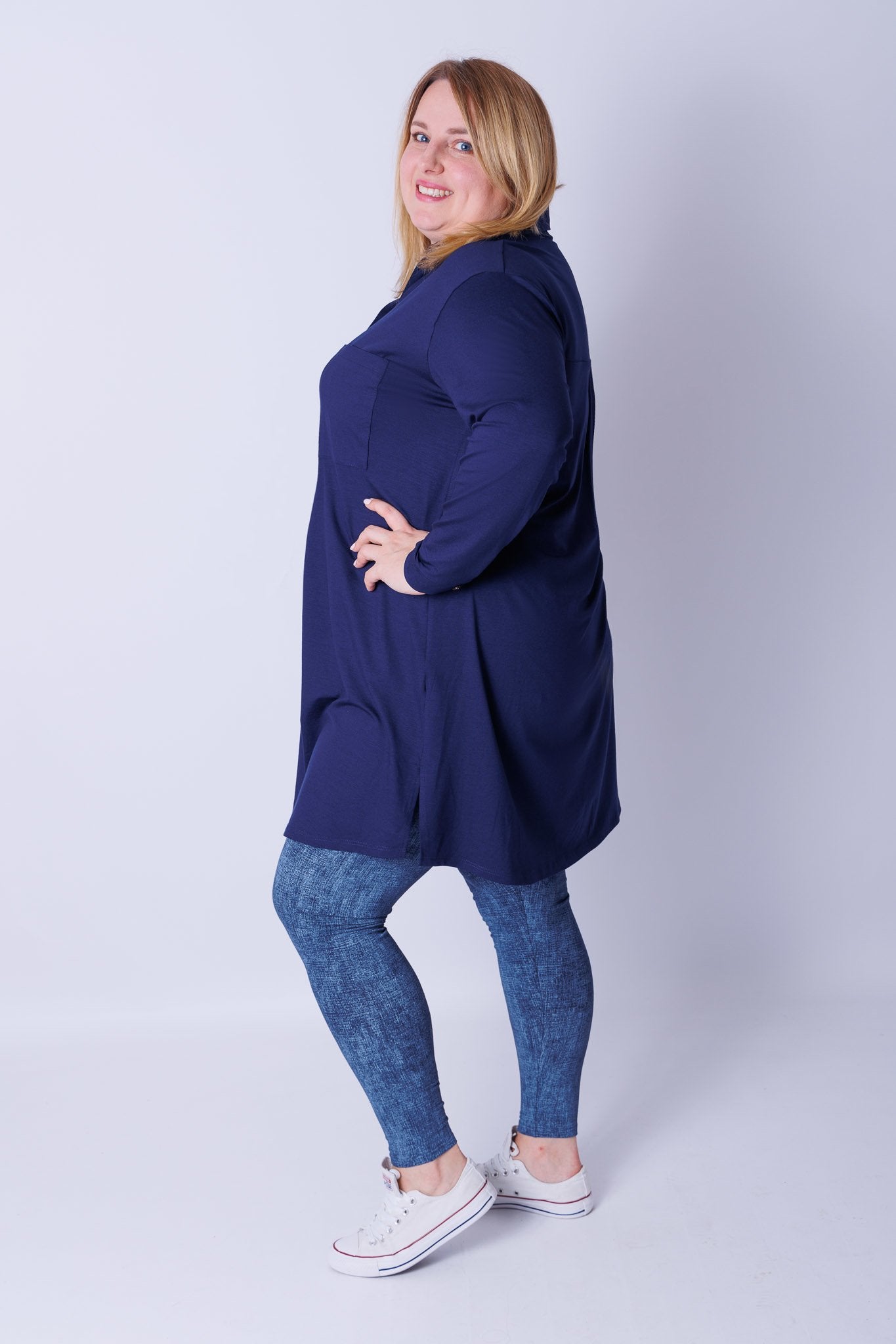 Blouse Tonny | A-lijn | lange mouw | Viscose | 105cm