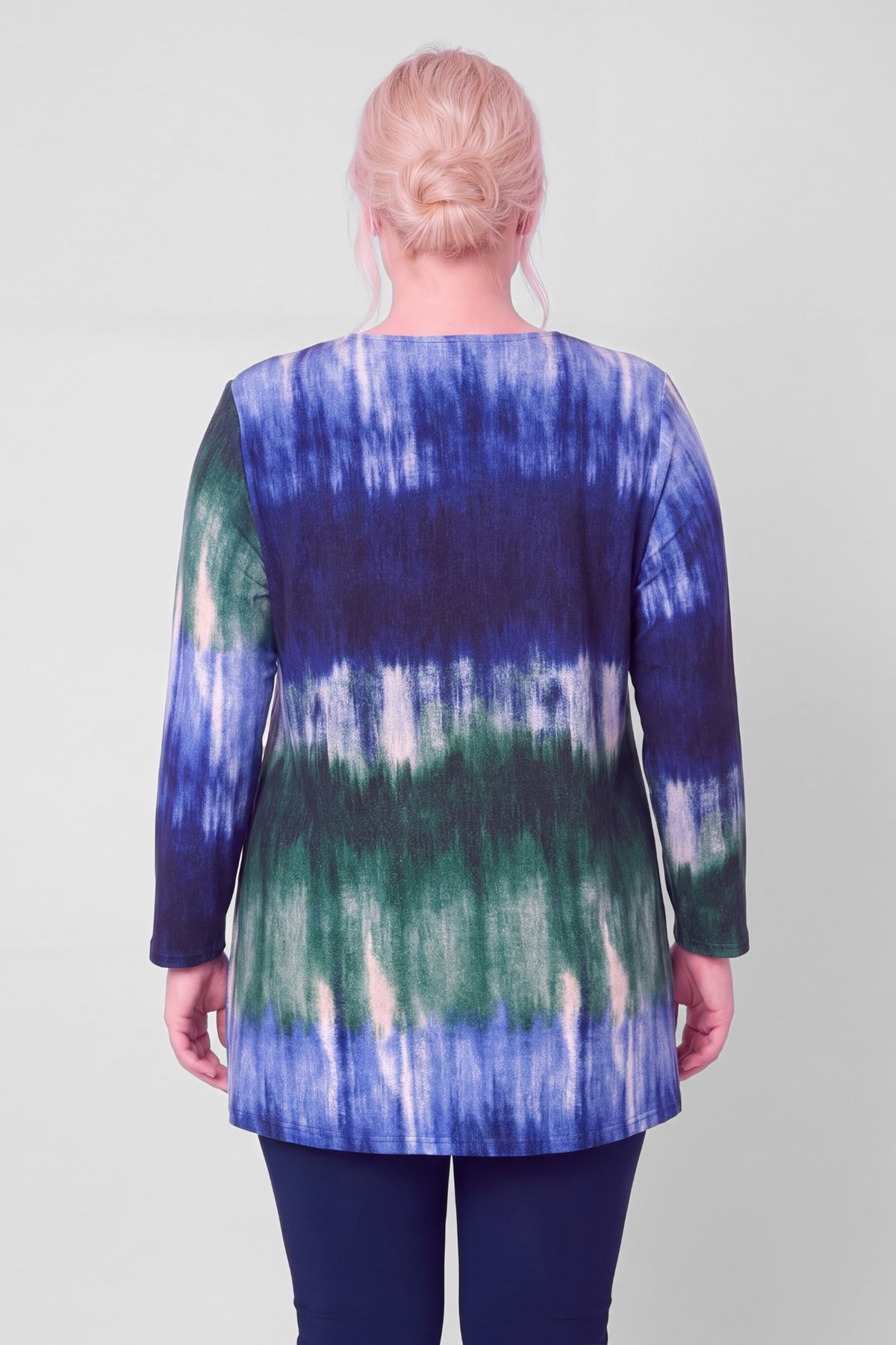 Longshirt Erna |Northern Lights | MIR Fine Knit | Recht model | V-hals | 90 cm