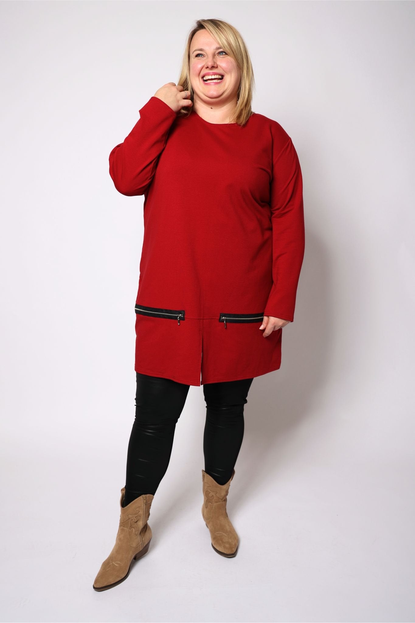 Top Mirjam 100 cm katoen sweaterstof