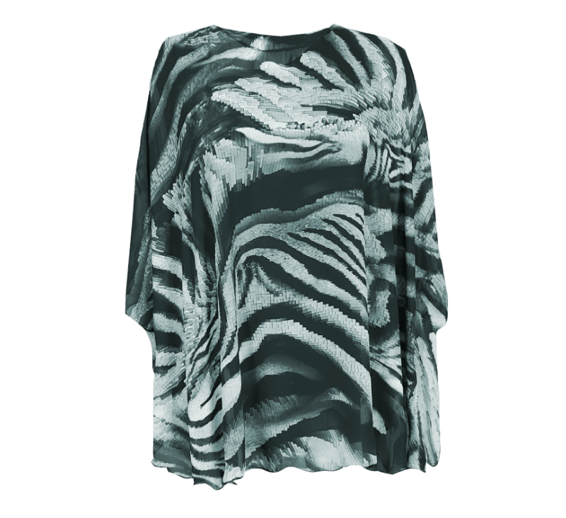Poncho dieren print tweedelig one size 50-56