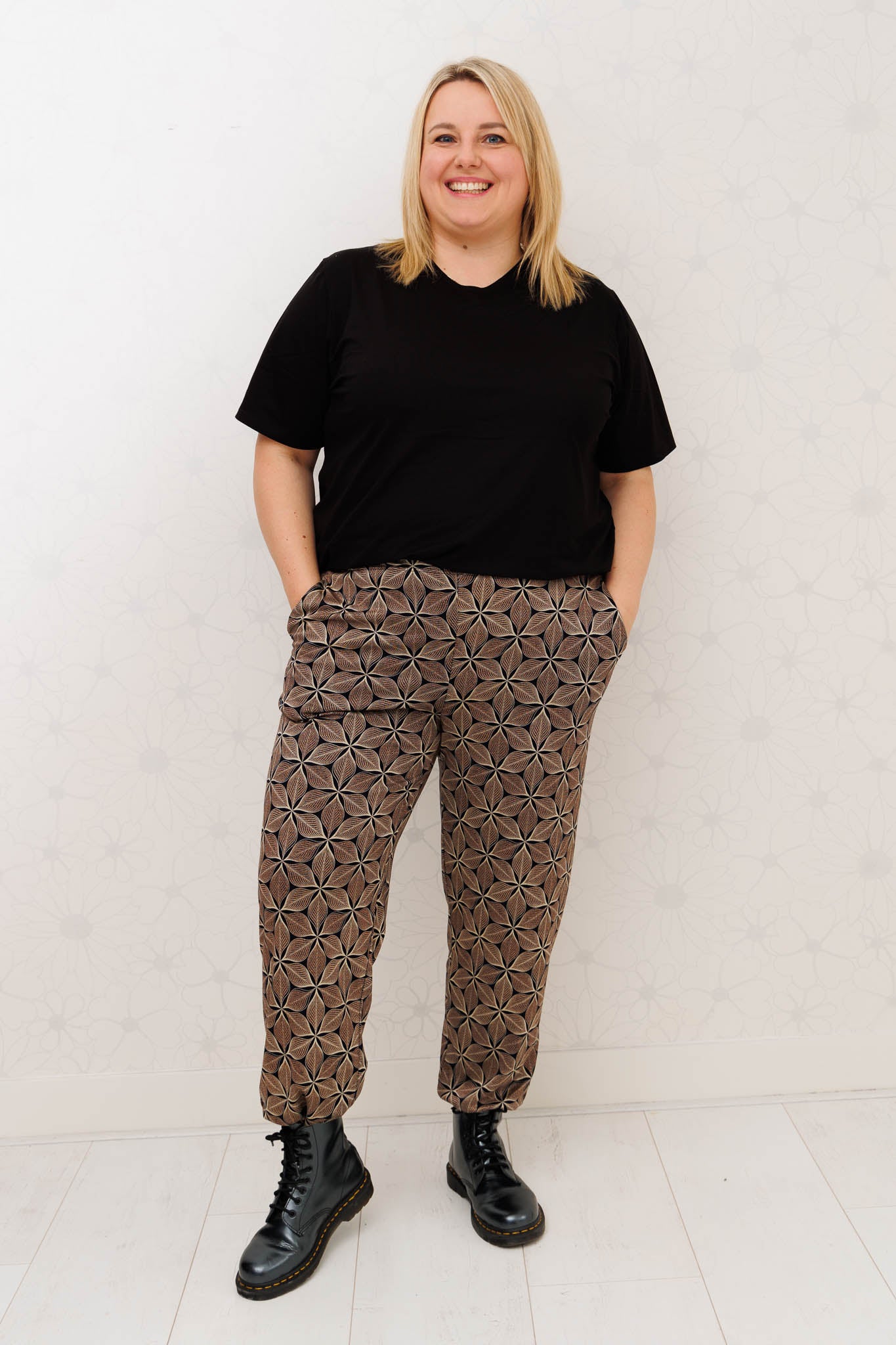 Broek Esther met zakken caleidoscoop | binnenbeen circa. 75cm