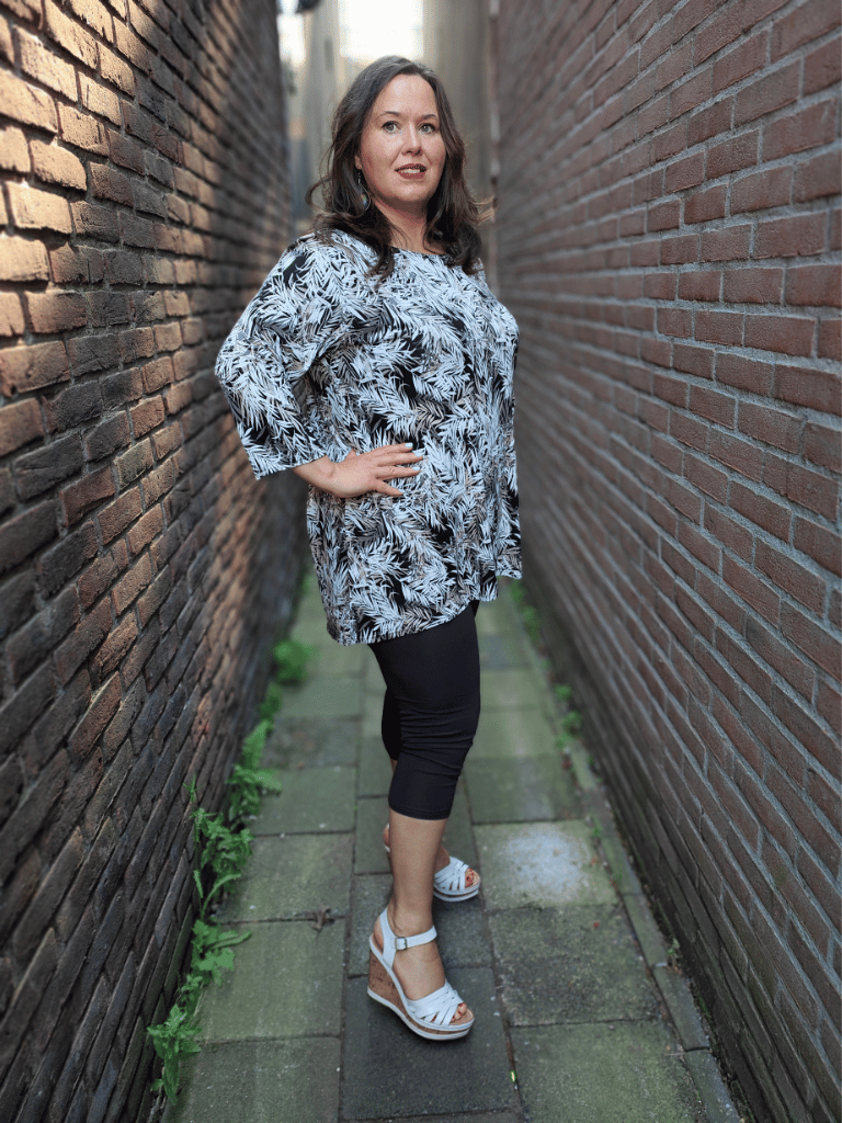 Shirt 3/4 mouwen ca 80 cm lang