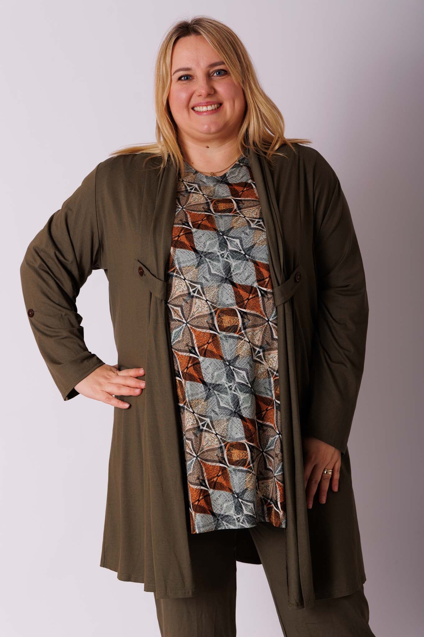 Shirt Eva diamant viscose 90cm
