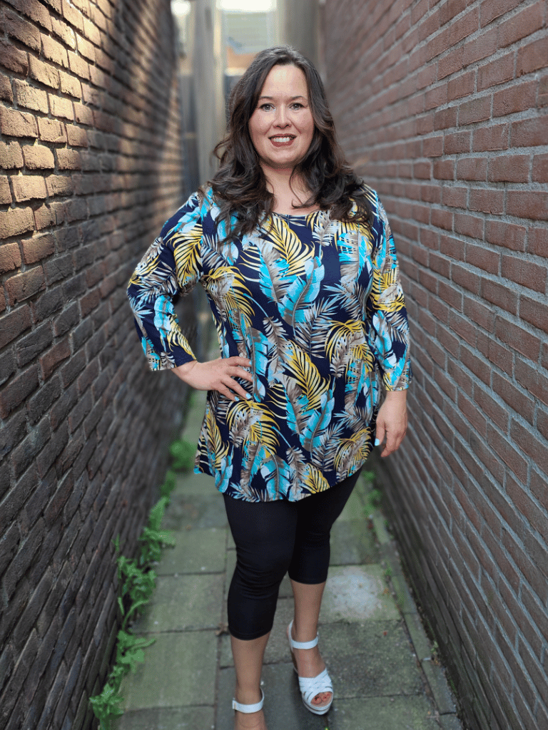 Shirt 3/4 mouwen ca 80 cm lang